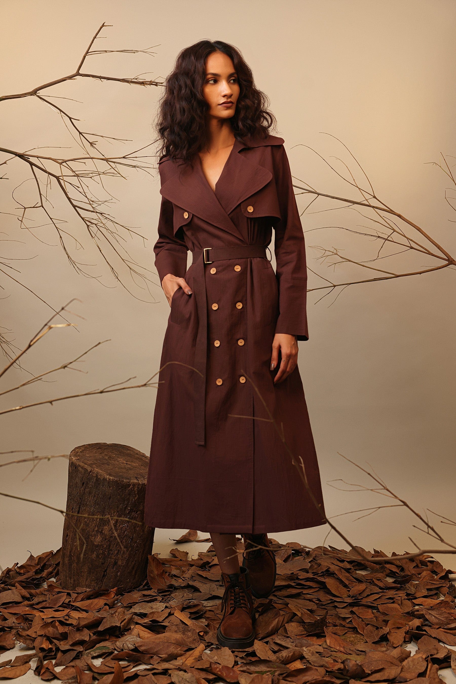Buy Handwoven Pure Cotton Dress by MATI-Sustainable & Ethical Luxury Brand