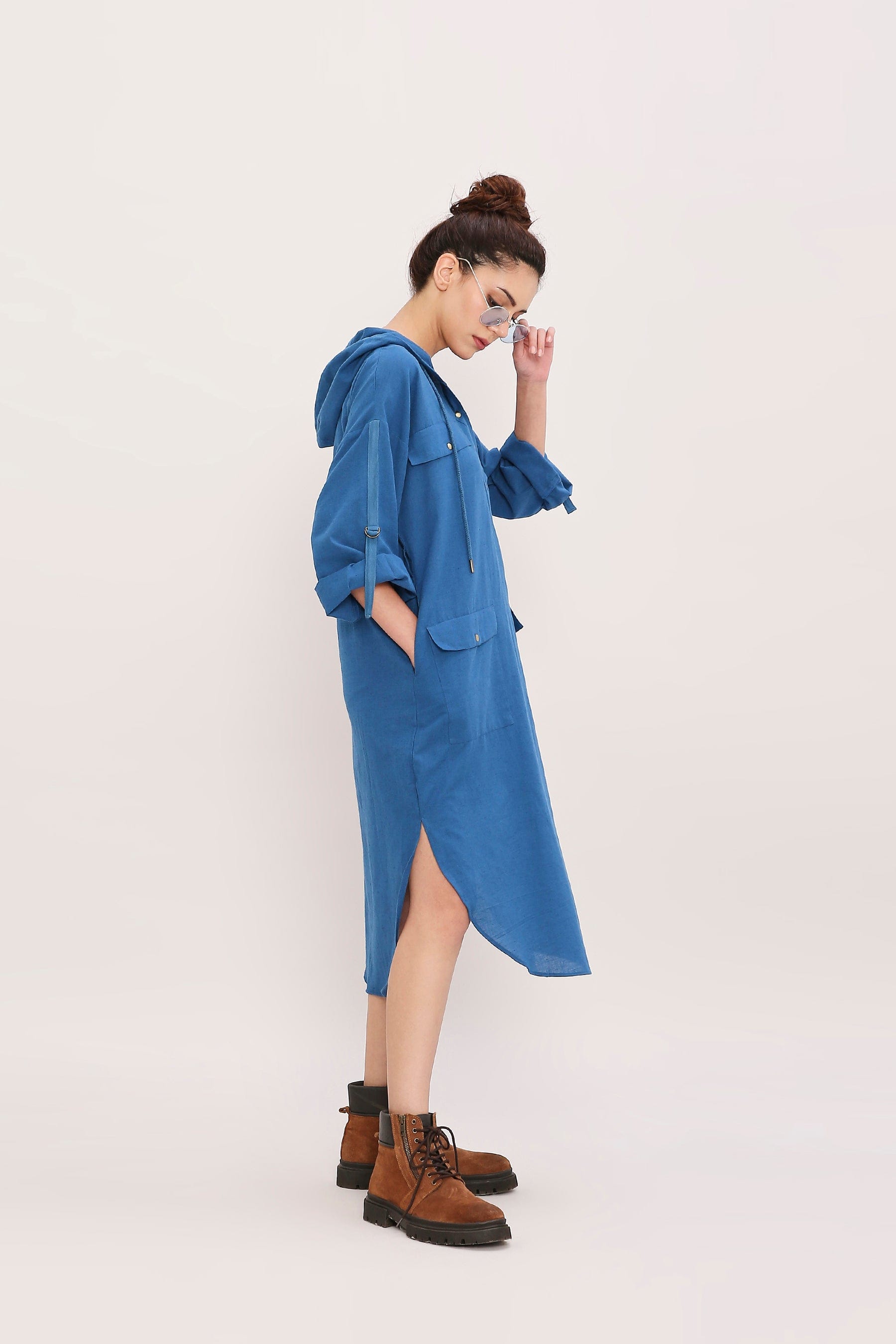 Handcrafted from Handwoven Organic Cotton. Dresses for Women by Sustainable Fashion Designer Clothing Label MATI