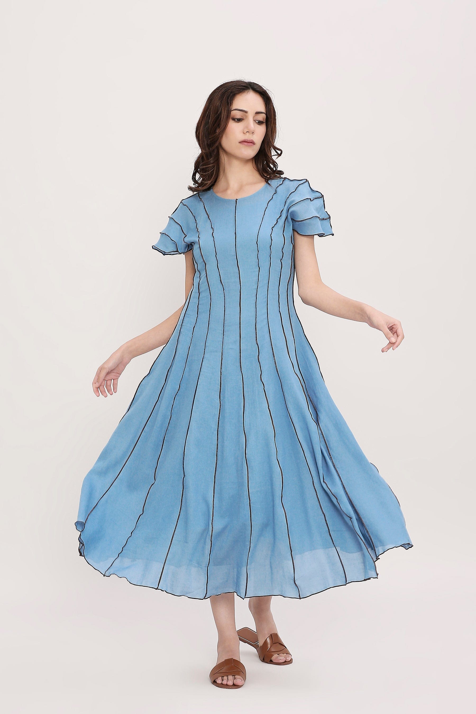 Handcrafted from Handwoven Organic Cotton. Dresses for Women by Sustainable Fashion Designer Clothing Label MATI