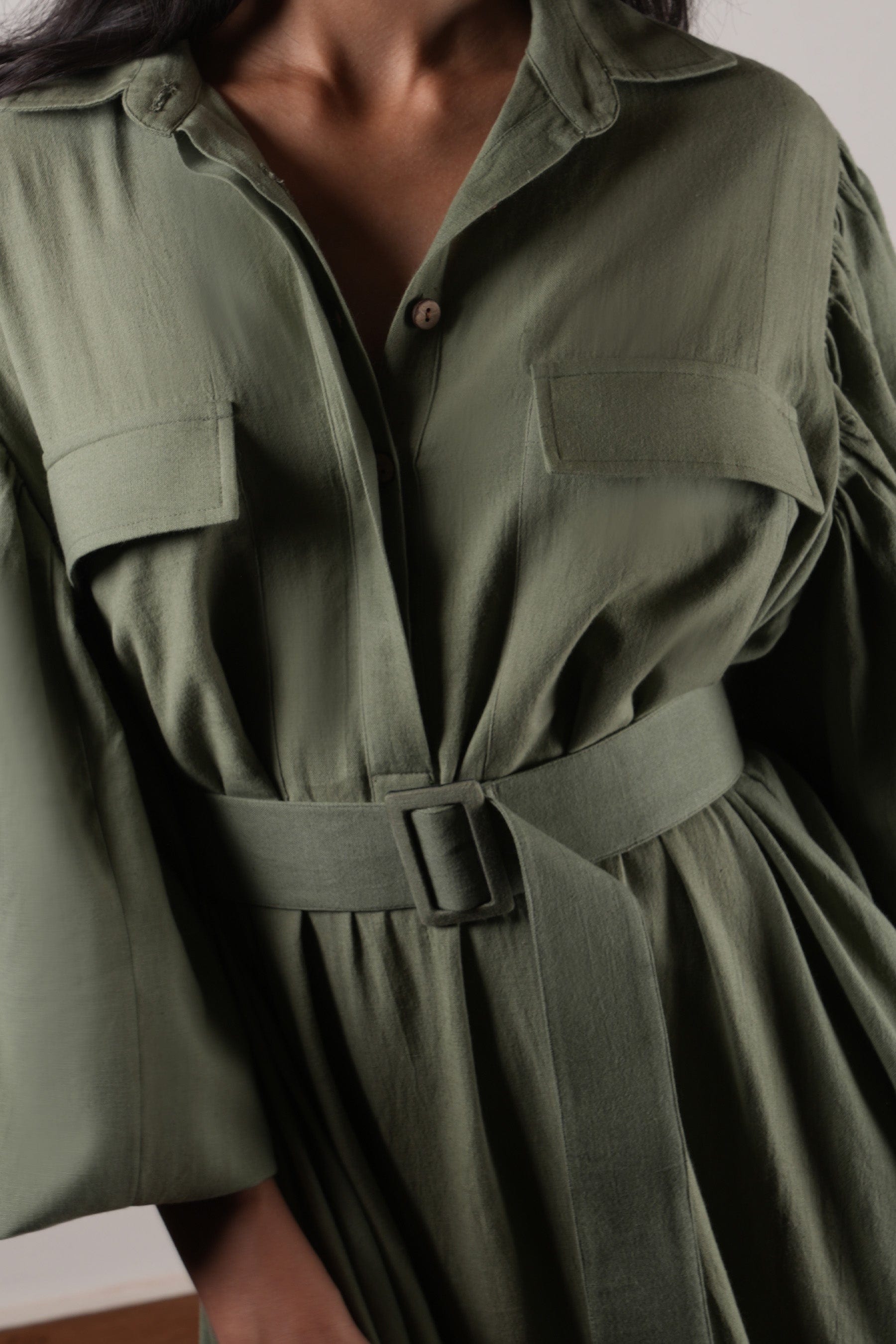 Handcrafted from Handwoven Organic Cotton. Dresses for Women by Sustainable Fashion Designer Clothing Label MATI