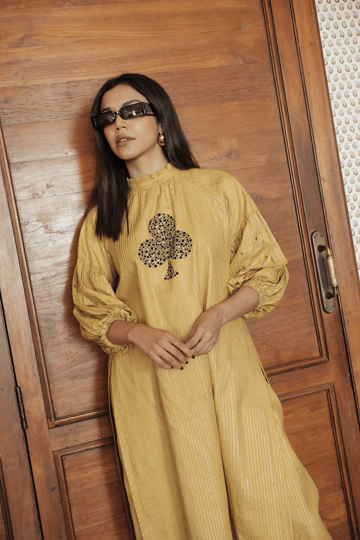Mati Dresses Mustard Big Club Tunic