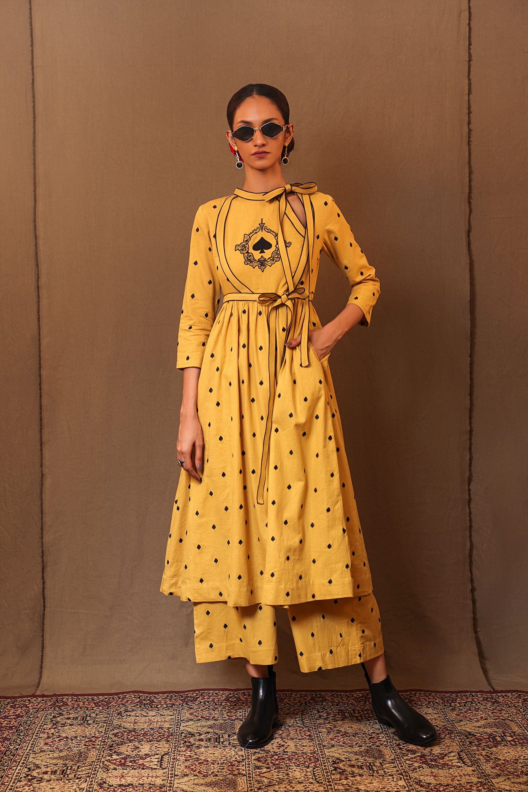 Buy Handwoven Pure Cotton Embroidered Tunic Dress by MATI-Sustainable &  Ethical Luxury Brand