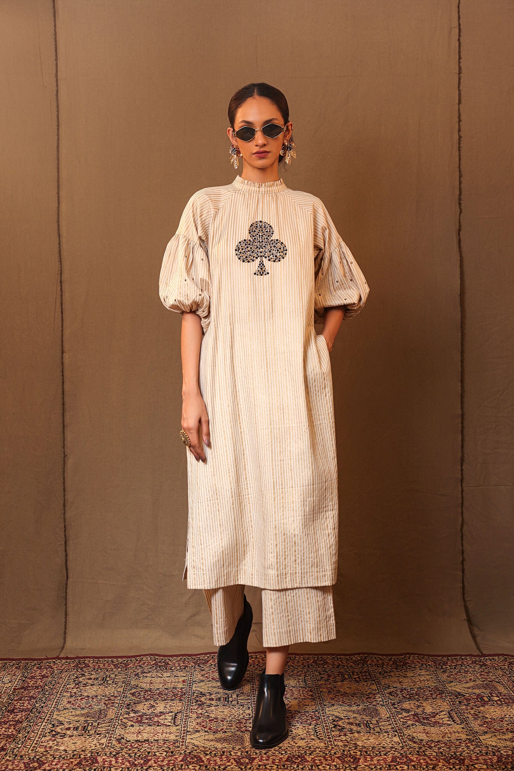 sequin embroidered open back dress in ivory Tunic Vintage floral Embroidered Dress I Boho Dress I Love that Boho