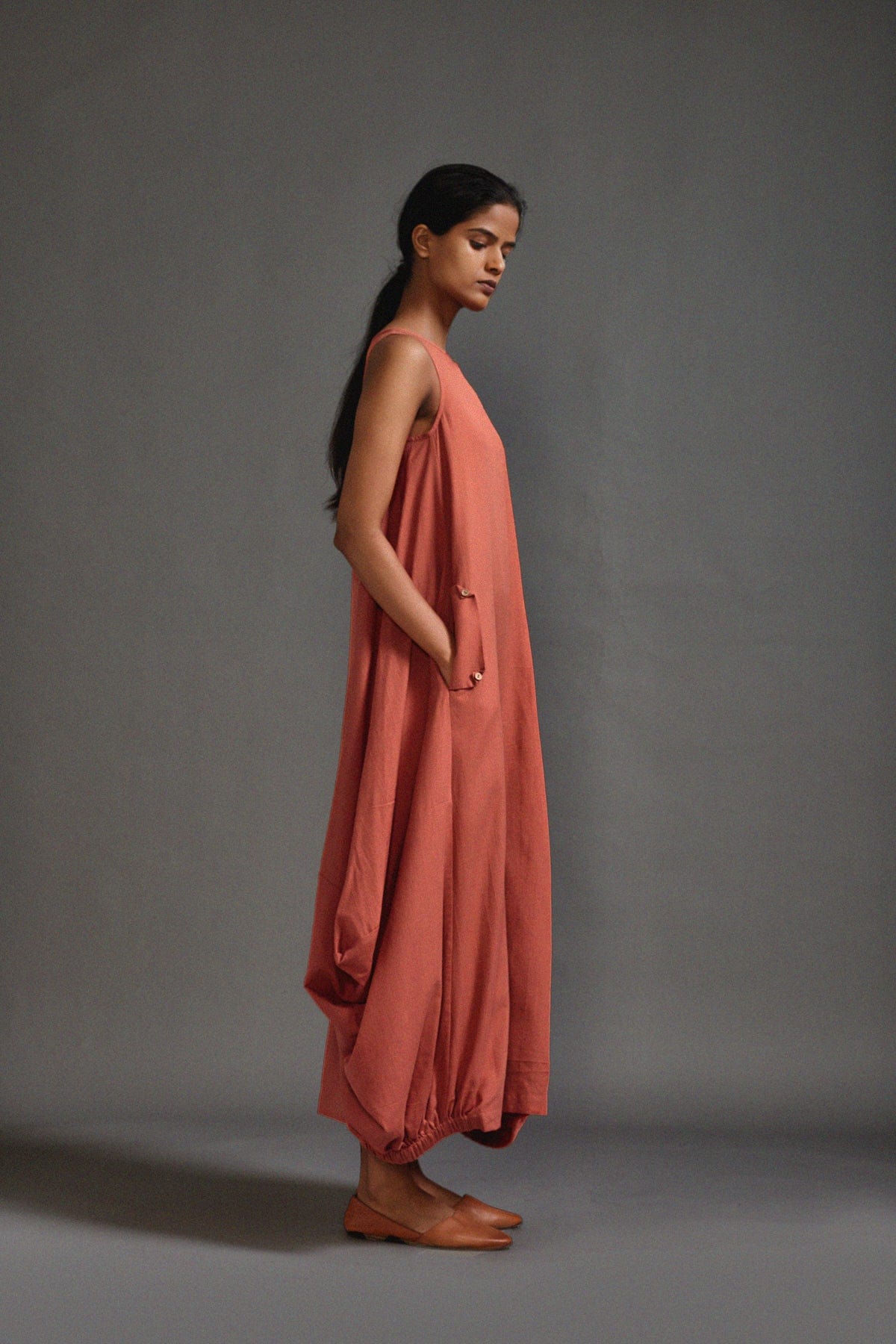 Mati Dresses Rust New Vari Aakar