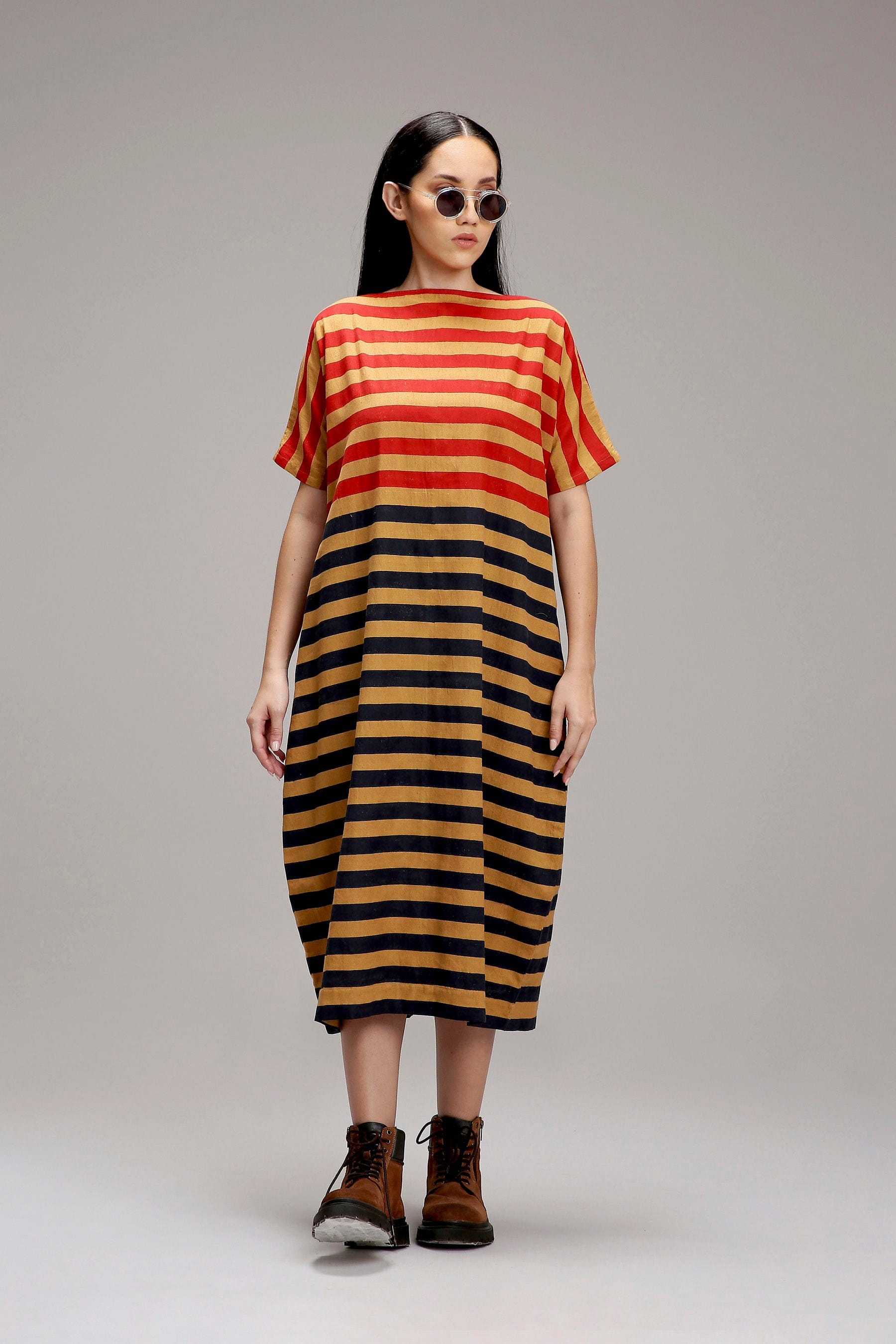 Handcrafted from Handwoven Organic Cotton. Dresses for Women by Sustainable Fashion Designer Clothing Label MATI