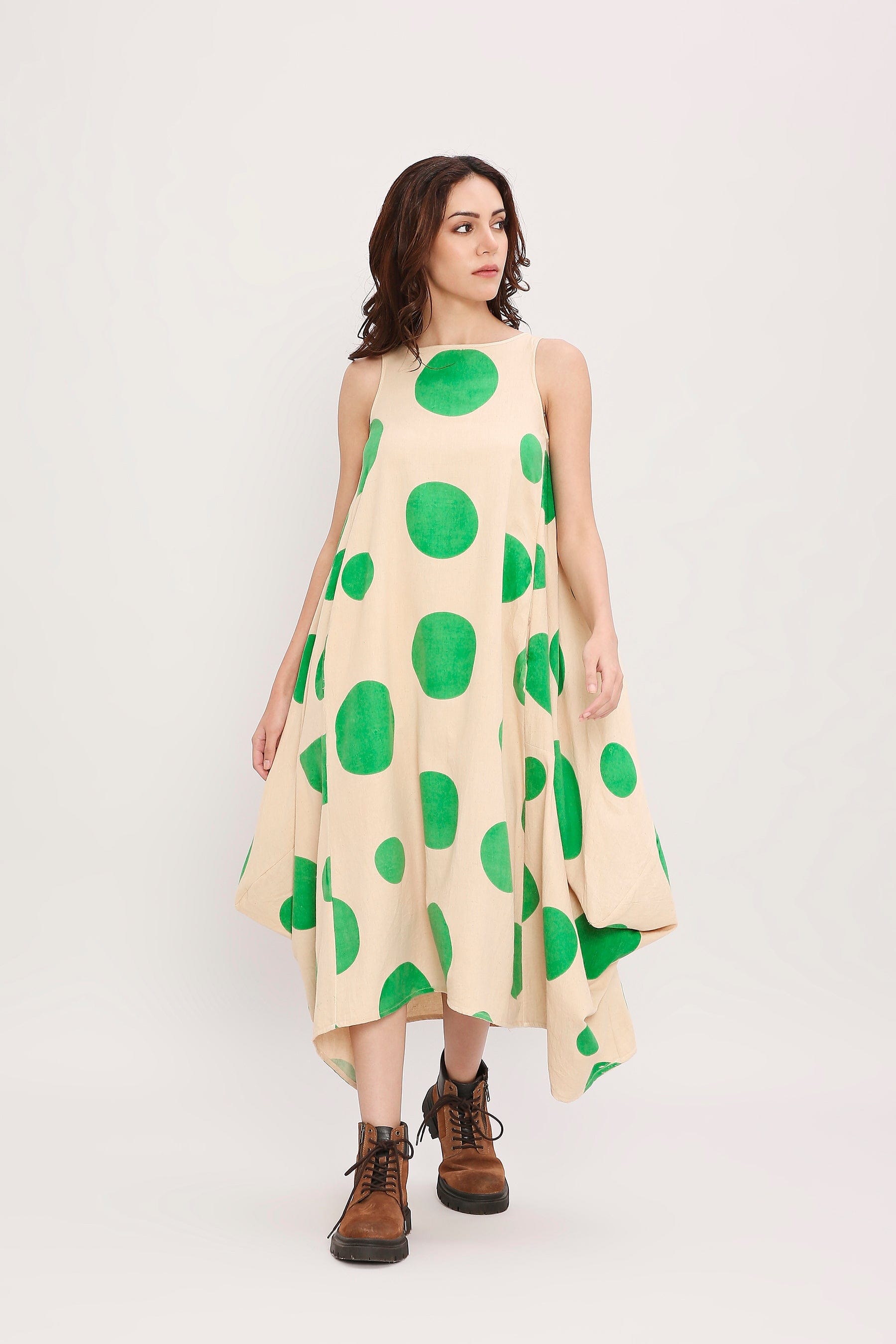 Handcrafted from Handwoven Organic Cotton. Dresses for Women by Sustainable Fashion Designer Clothing Label MATI