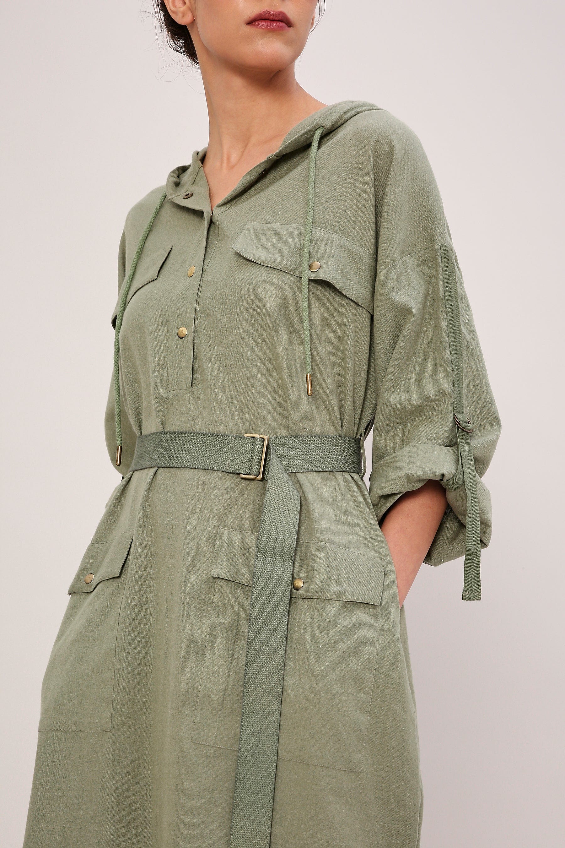 Handcrafted from Handwoven Organic Cotton. Dresses for Women by Sustainable Fashion Designer Clothing Label MATI