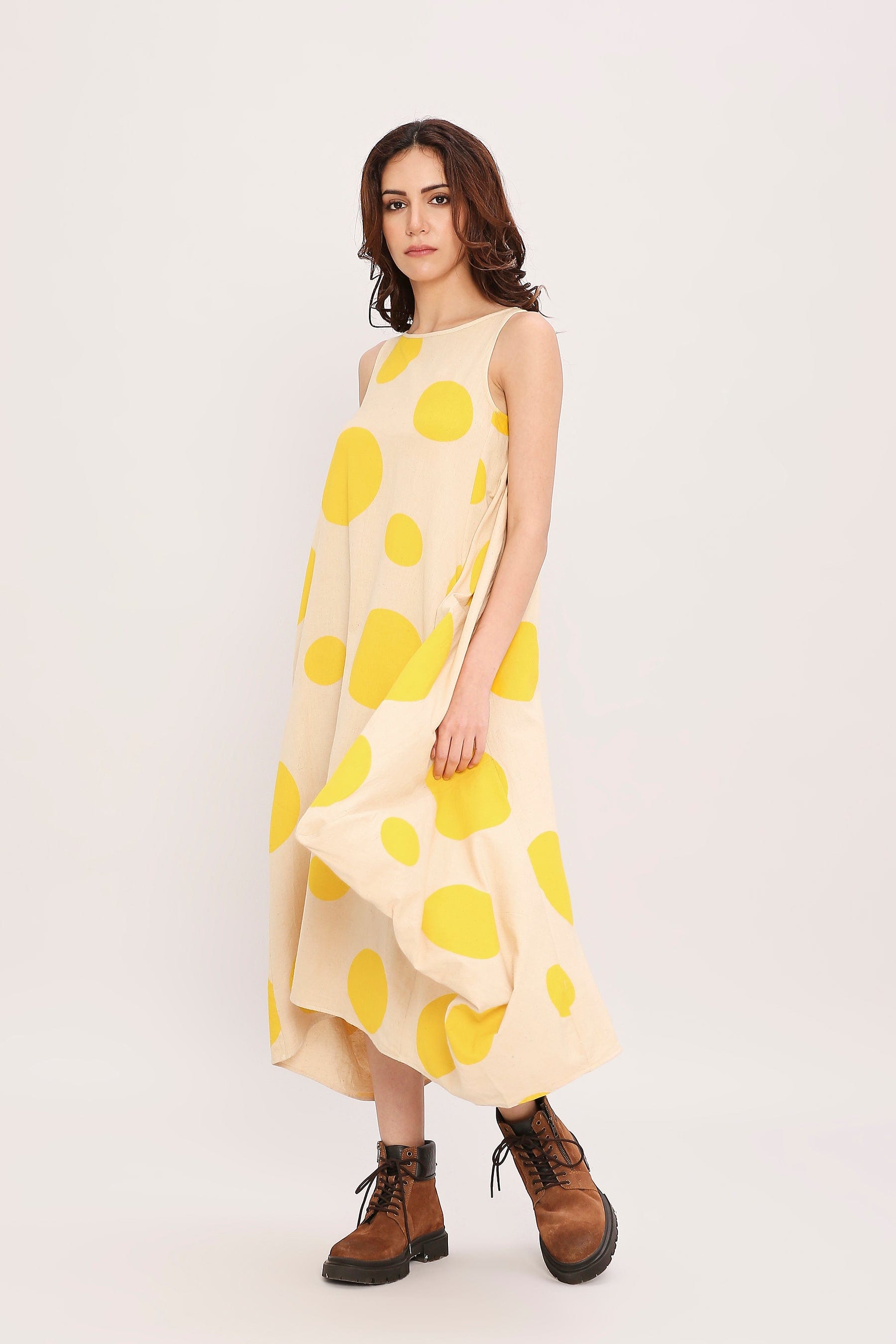 Handcrafted from Handwoven Organic Cotton. Dresses for Women by Sustainable Fashion Designer Clothing Label MATI