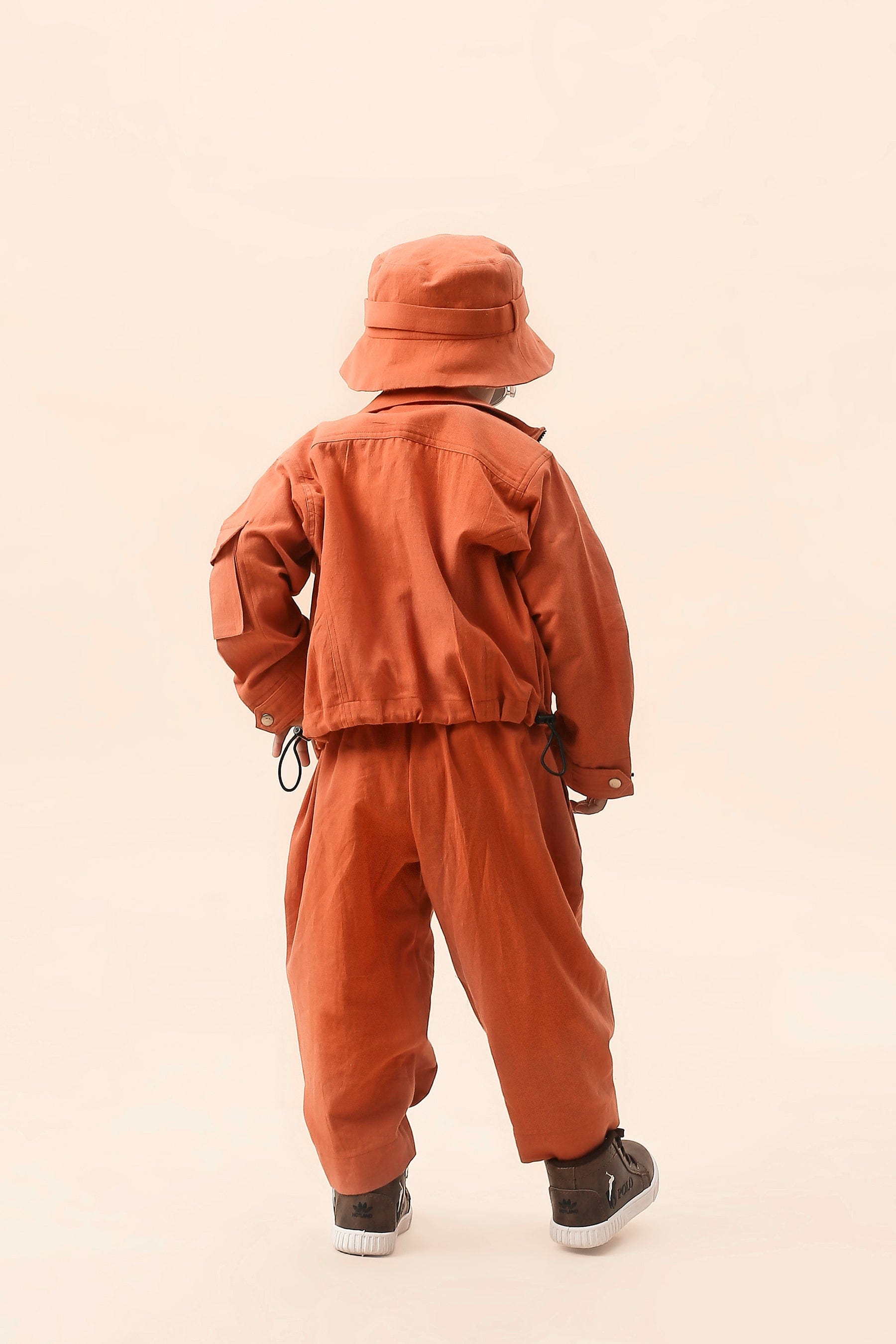 Mati JACKET Mini MATI Boys Rust Safari Crop Jacket