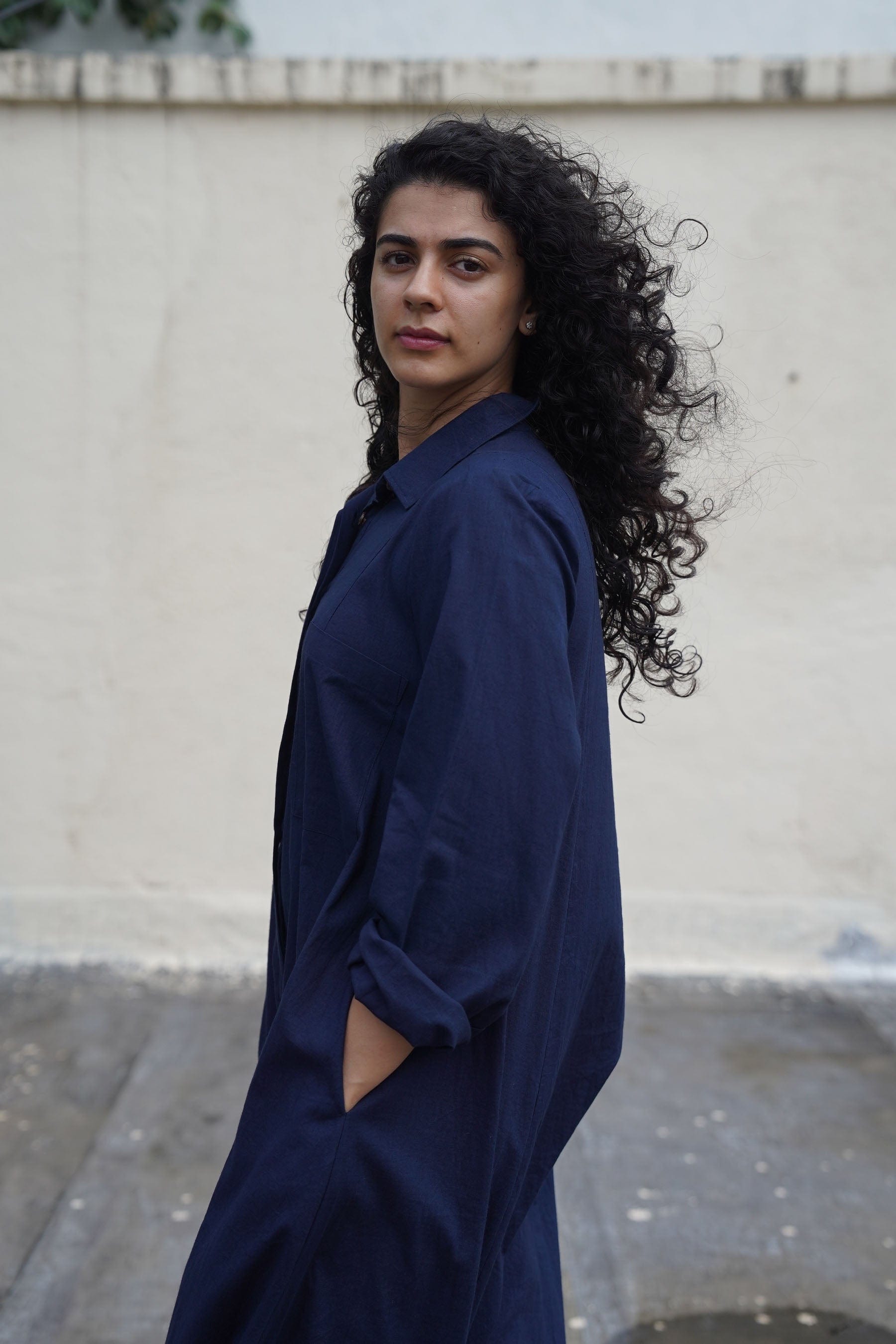 Mati JUMPSUIT Blue Collar Sleeve Suga Jumpsuit