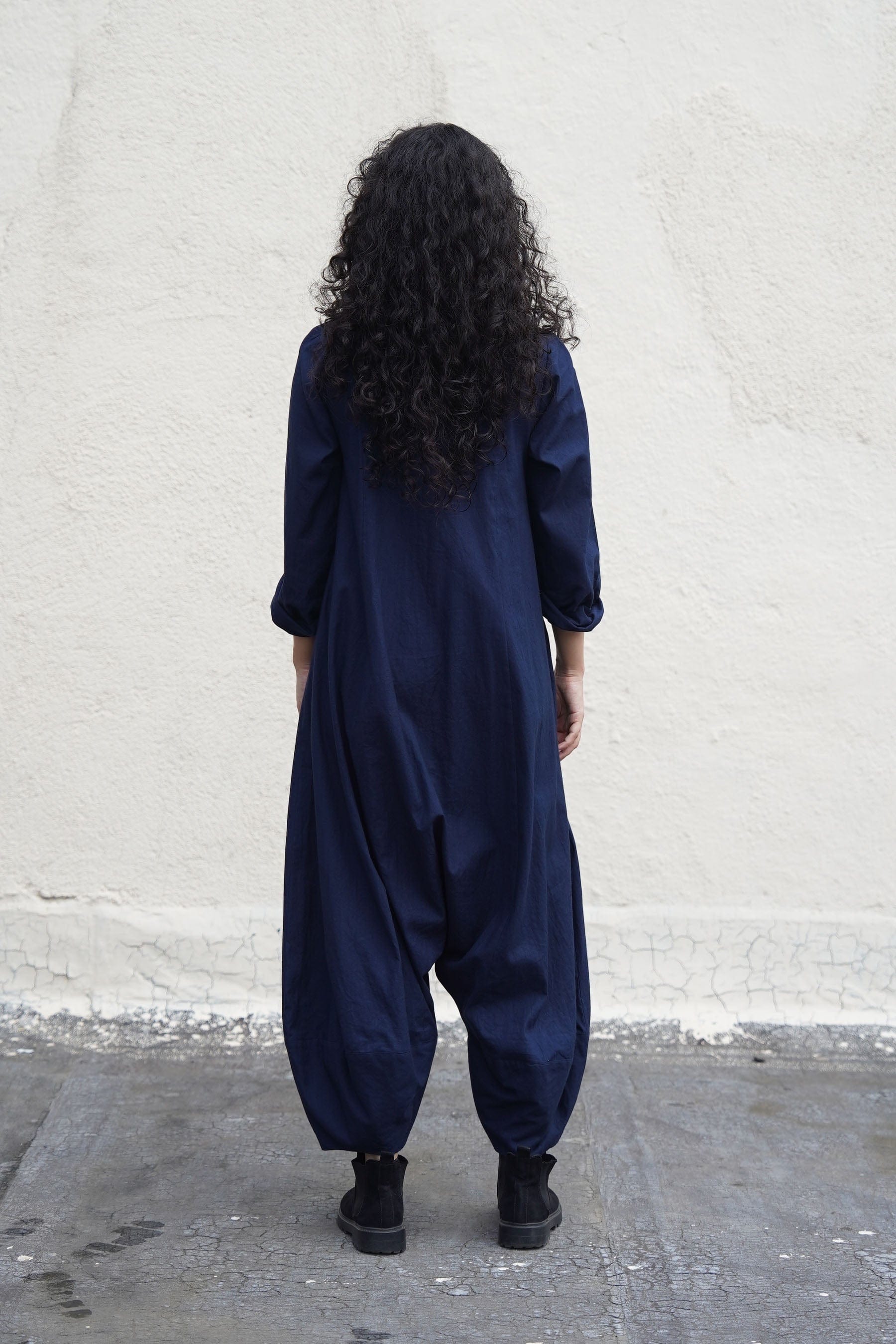 Mati JUMPSUIT Blue Collar Sleeve Suga Jumpsuit
