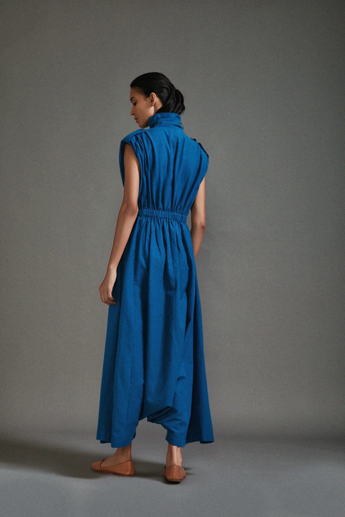 Organic Cotton Blue Jumpsuit for Women by Sustainable Fashion Label MATI