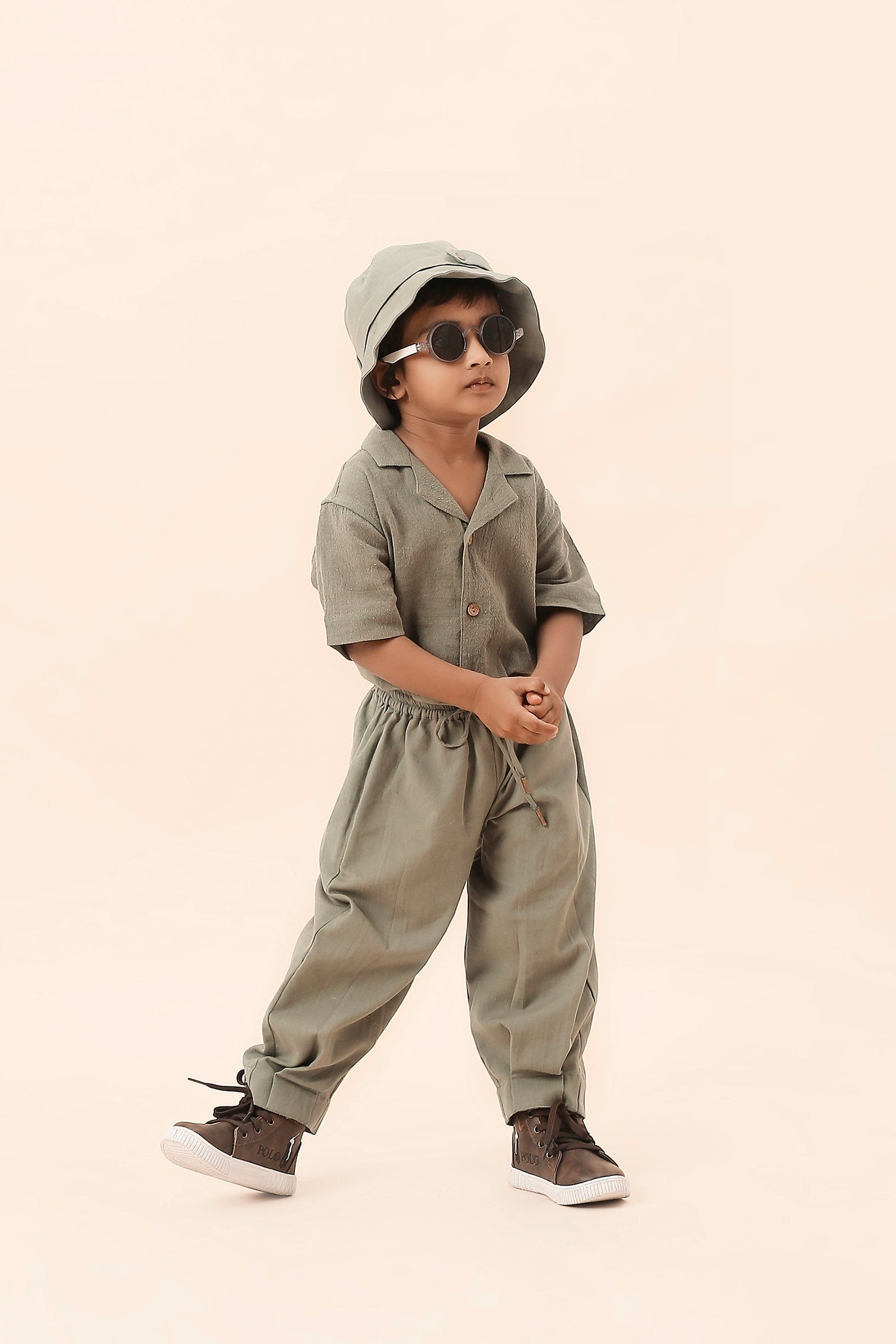 Mati Outfit Sets 0-6 months Mini MATI Boys Green Cuban Co-ord Set (2 PCS)