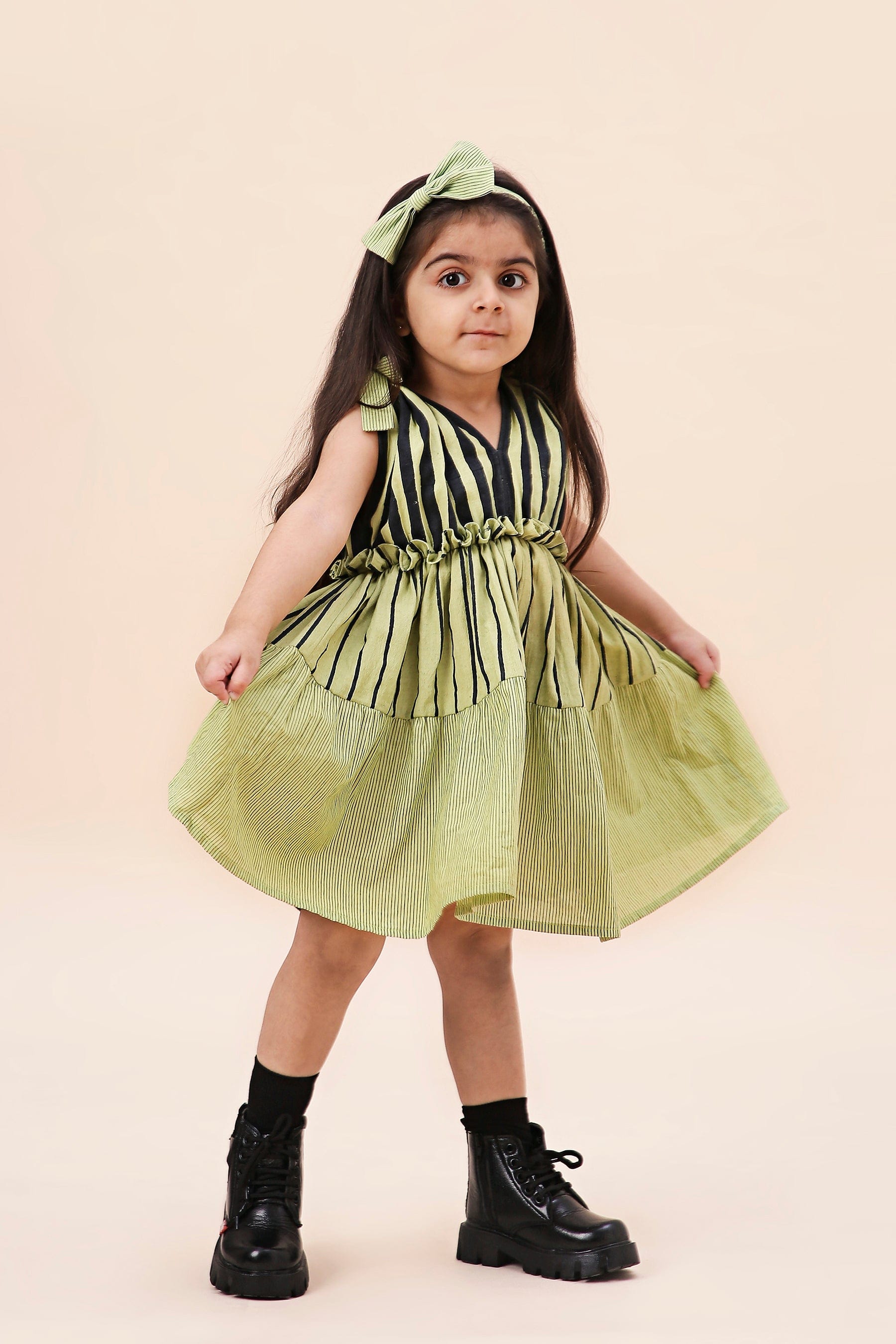 Mati Outfit Sets 0-6 months Mini MATI Girl's Lakeerein Green Frill Dress