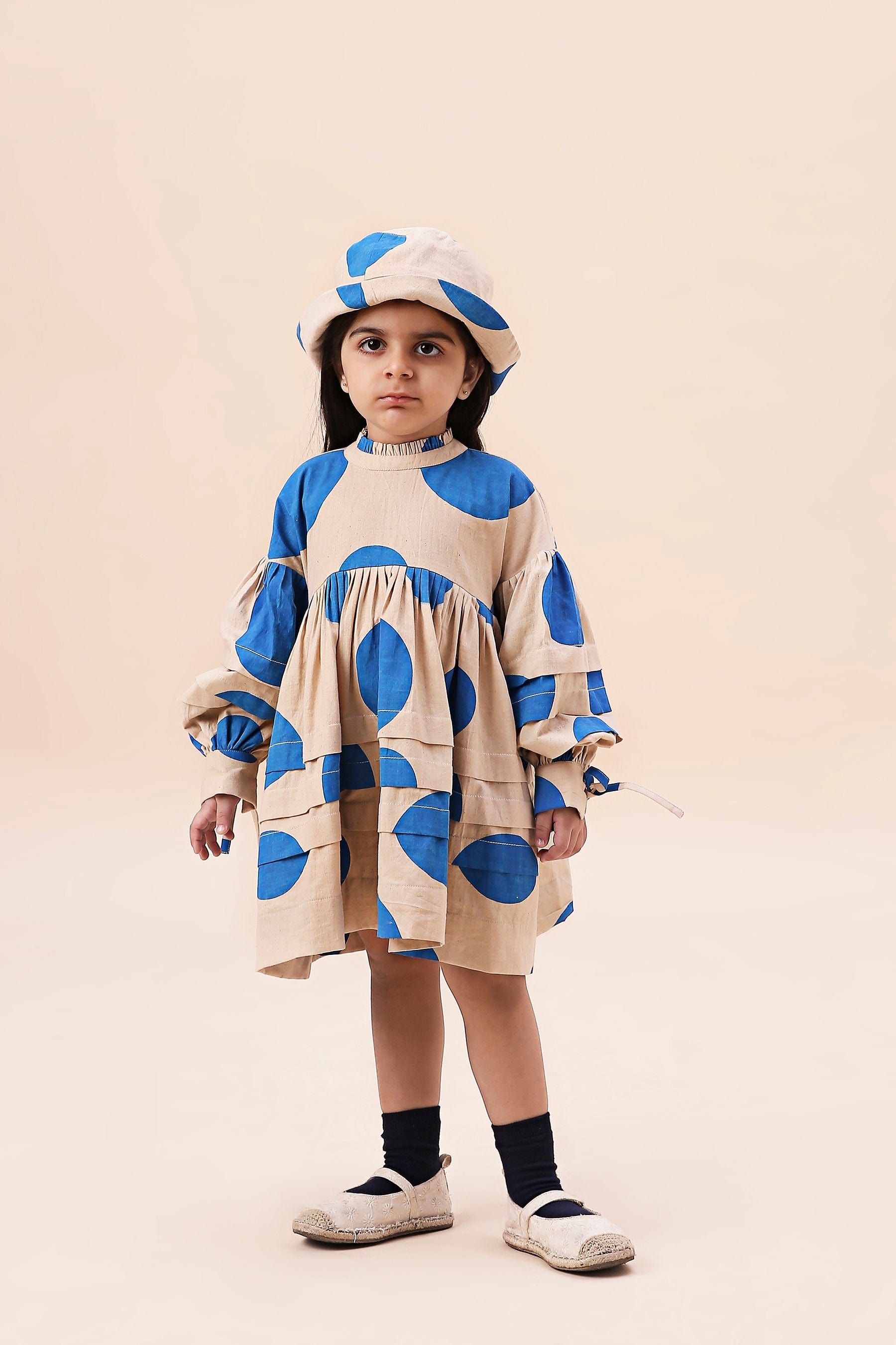 Mati Outfit Sets 0-6 months Mini MATI Girls Blue Polka Avira Dress