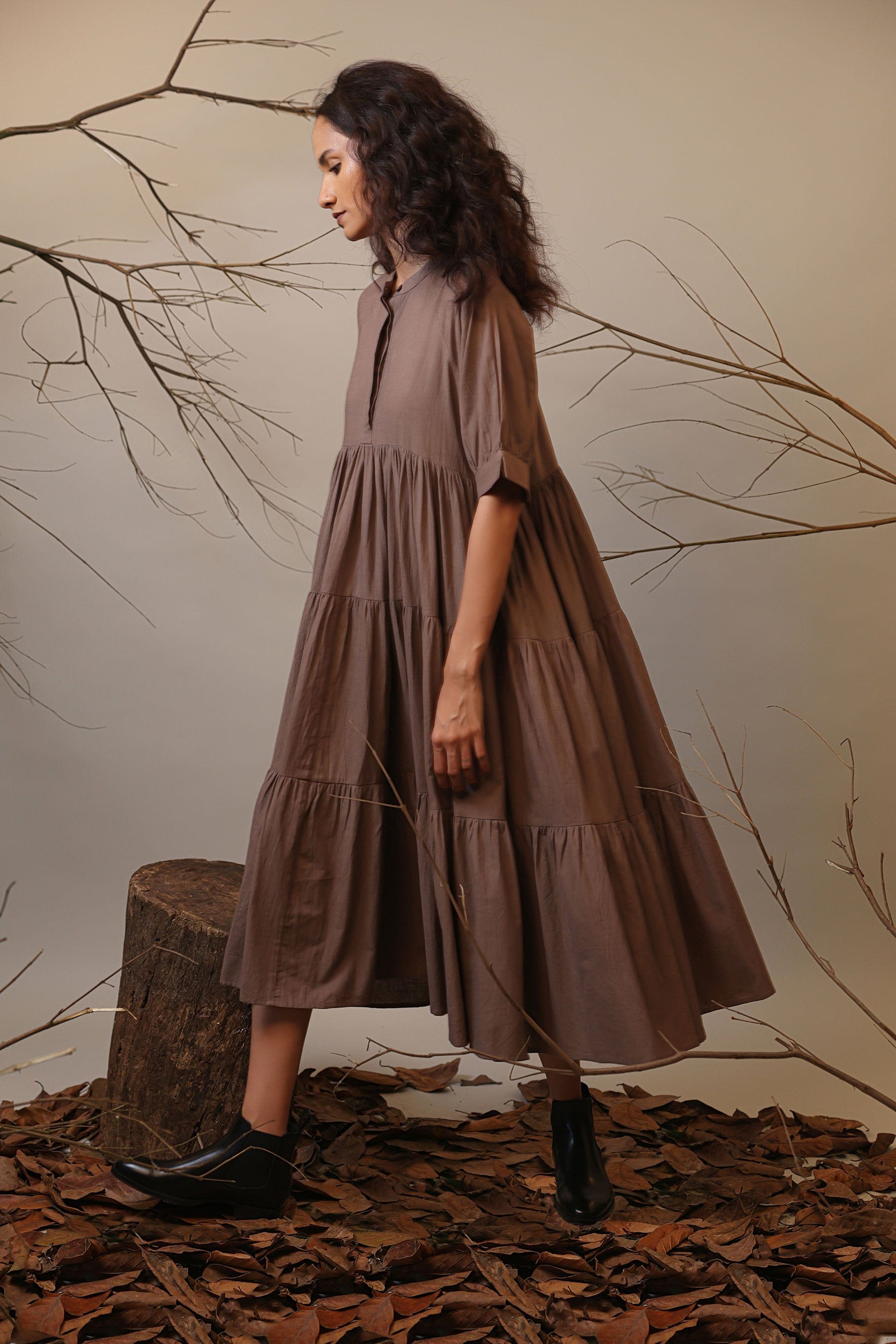 Handcrafted from Handwoven Organic Cotton. Dresses for Women by Sustainable Fashion Designer Clothing Label MATI