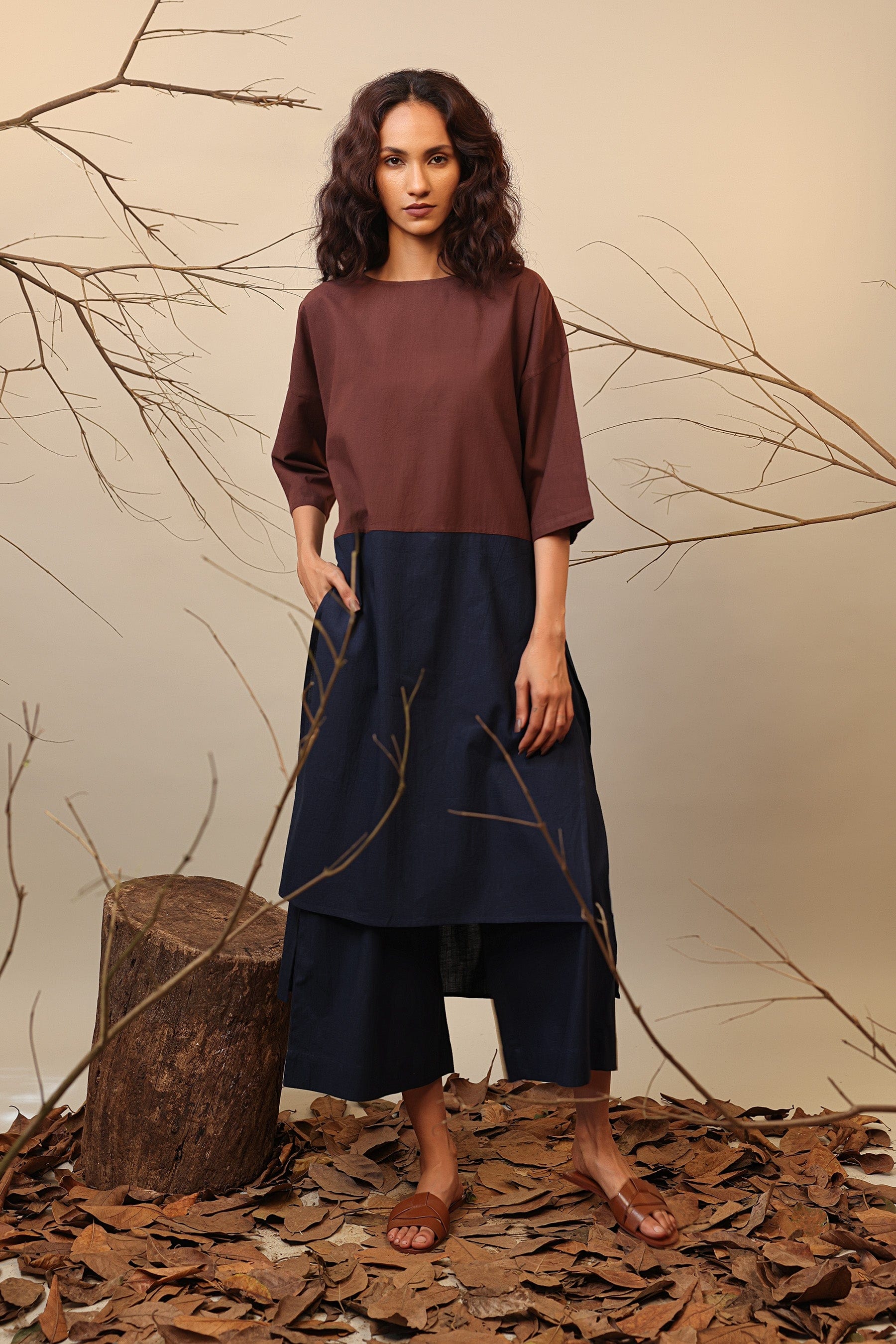 Handcrafted from Handwoven Organic Cotton. Dresses for Women by Sustainable Fashion Designer Clothing Label MATI