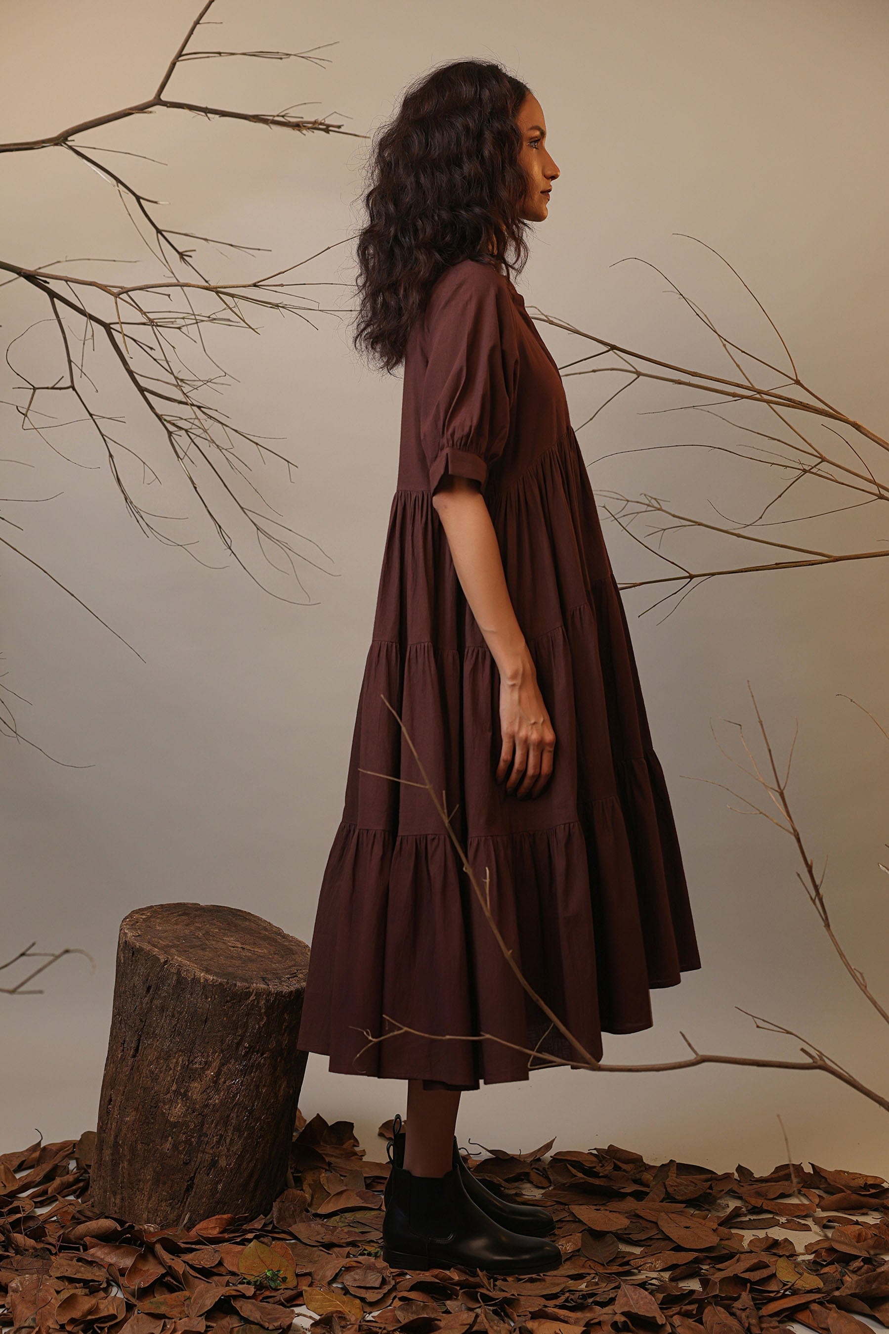 Handcrafted from Handwoven Organic Cotton. Dresses for Women by Sustainable Fashion Designer Clothing Label MATI