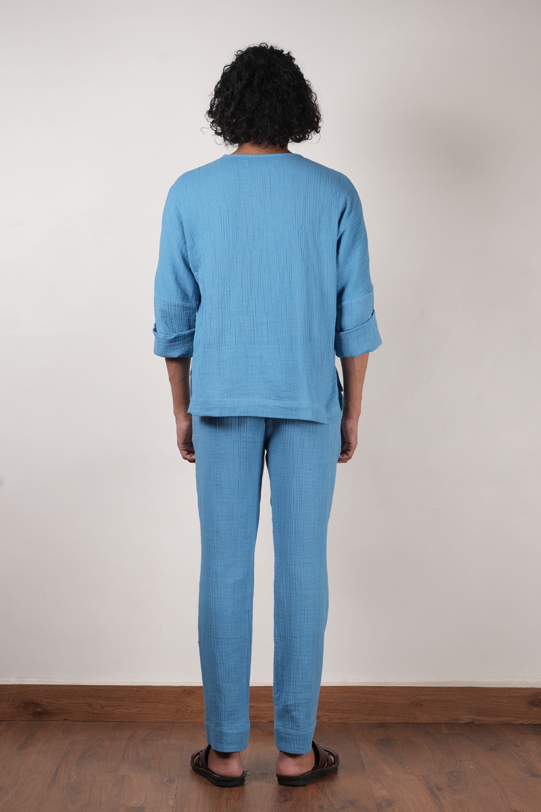 Mati Outfit Sets Men's Blue Crush T-Shirt & Pants Set (2 PCS)