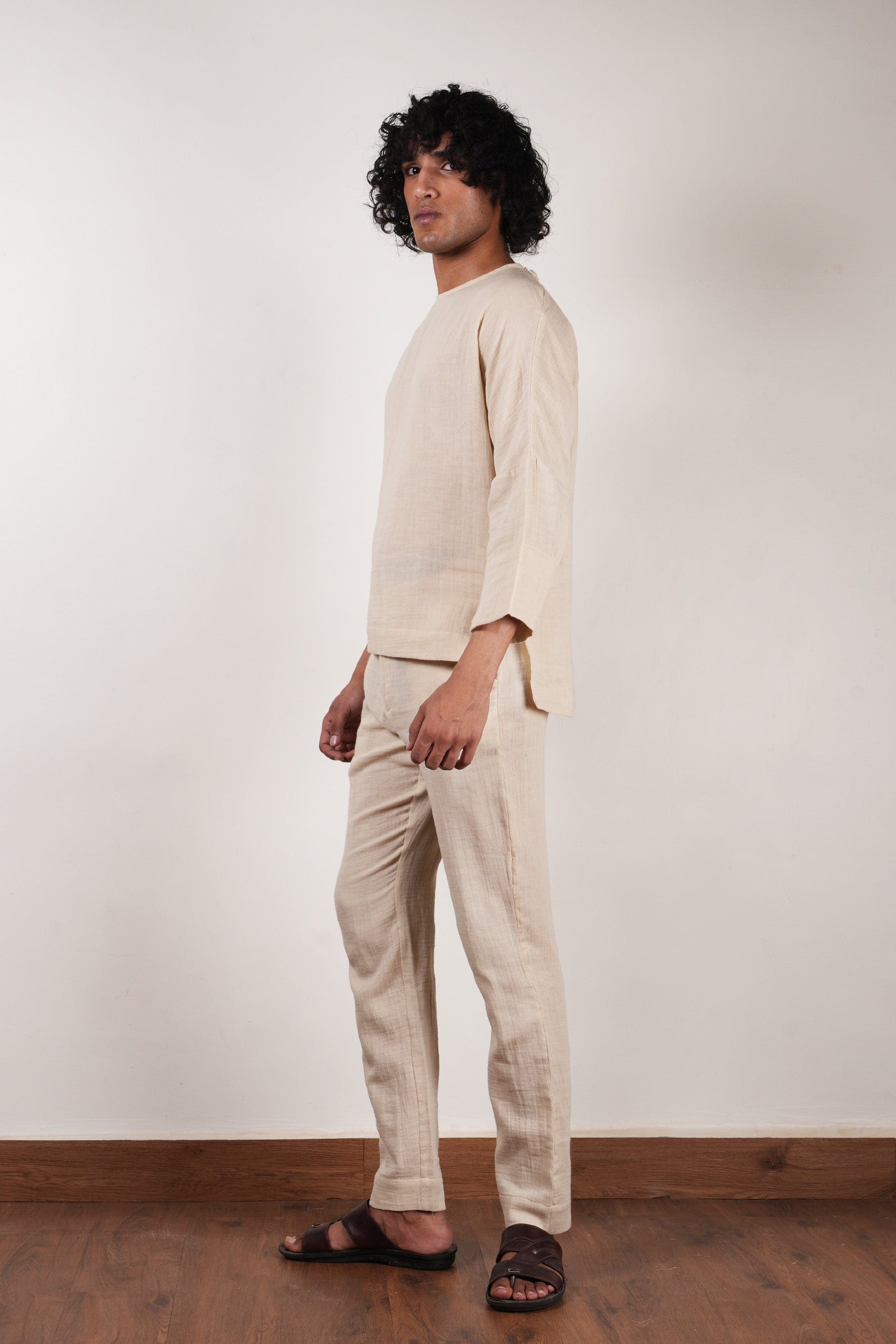 Mati Outfit Sets Men's Cream Crush T-Shirt & Pants Set (2 PCS)