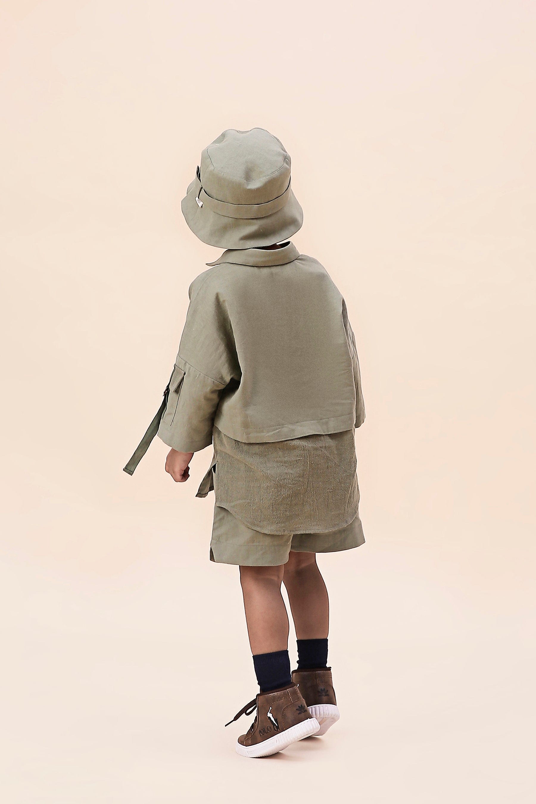 Mati Outfit Sets Mini MATI Boy's Green Oversized Co-ord Set (2 PCS)