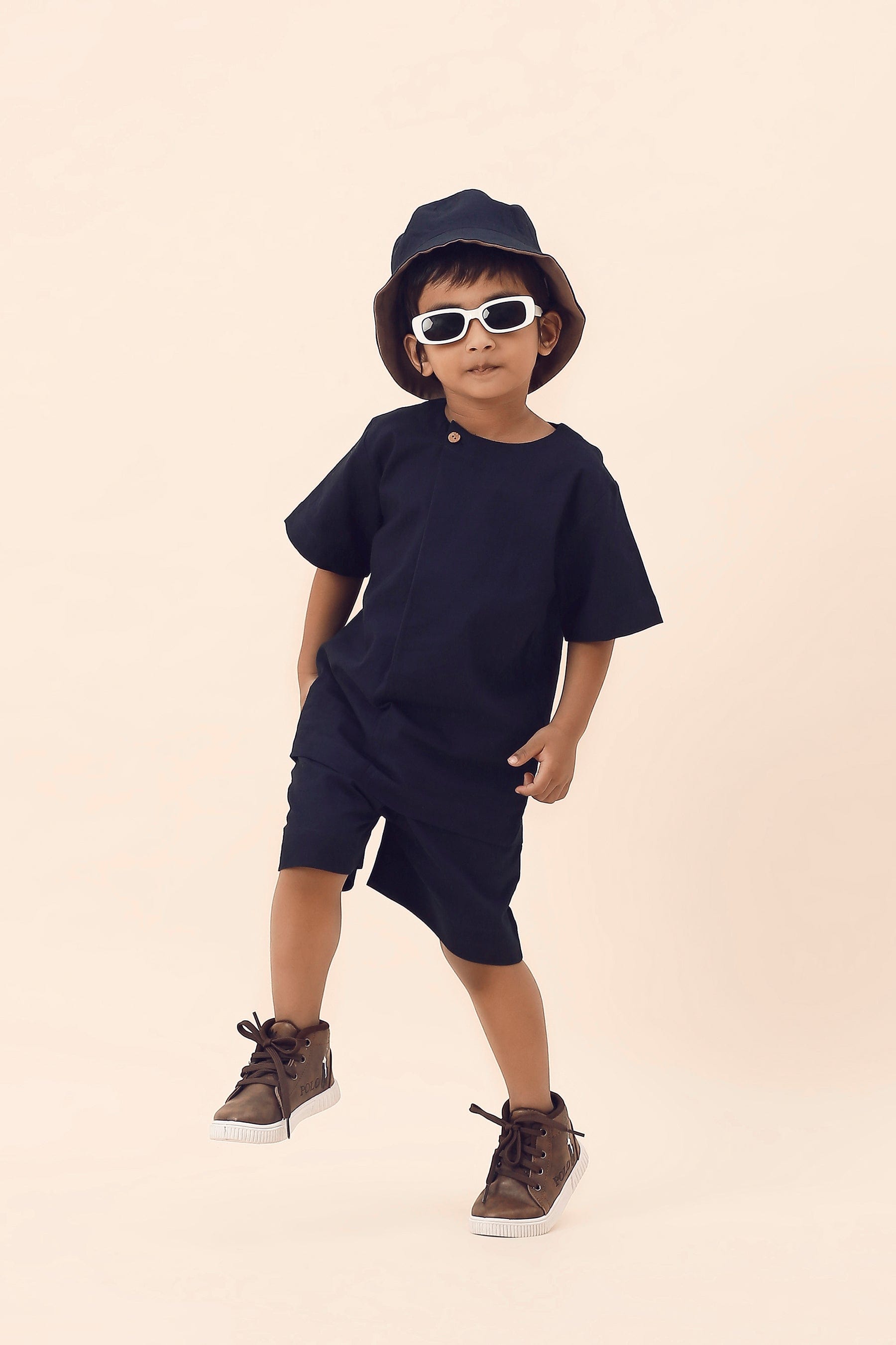 Mati Outfit Sets Mini MATI Boys Blue Overlap Co-ord Set (2 PCS)