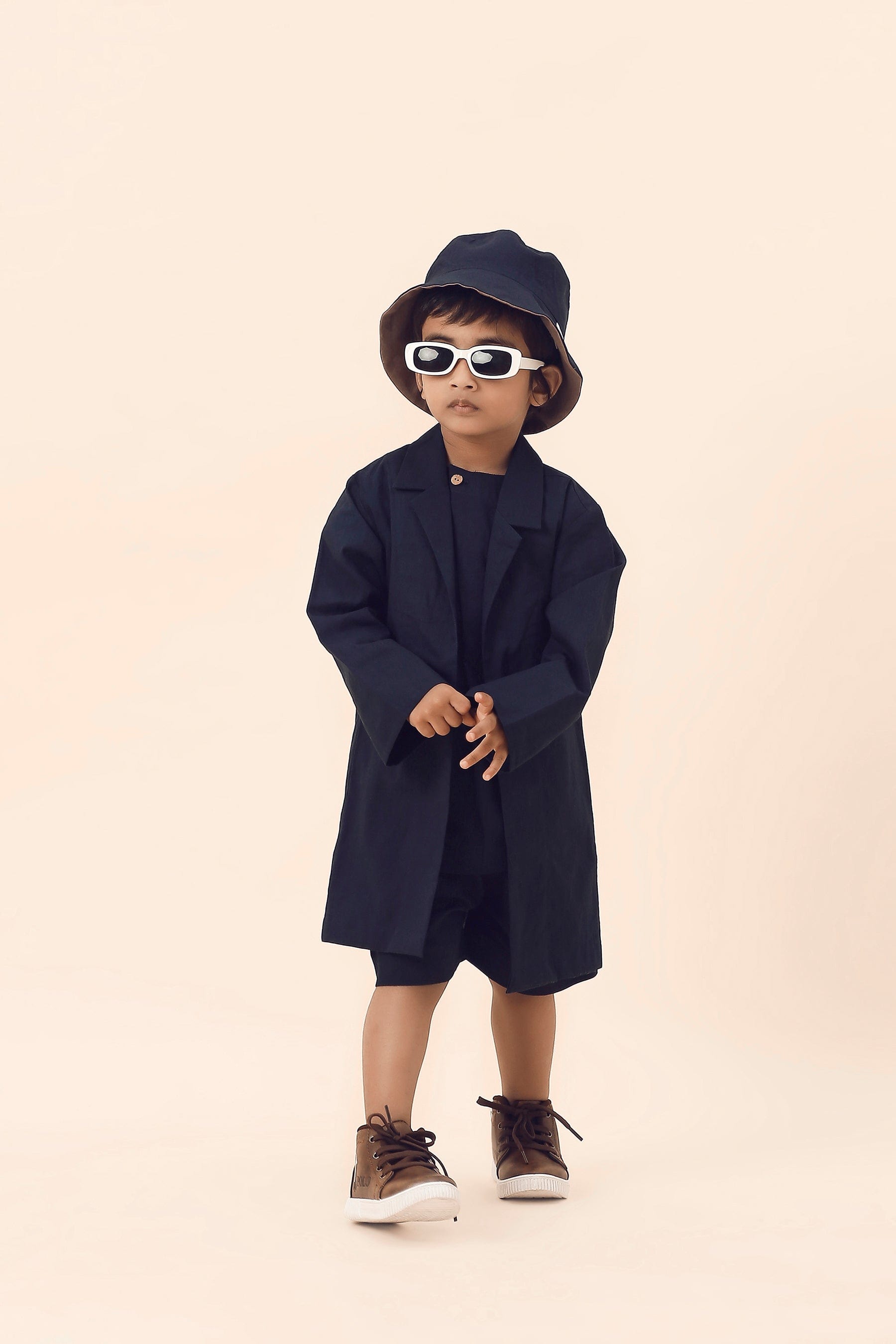 Mati Outfit Sets Mini MATI Boys Blue Overlap Jacket Set (3 PCS)