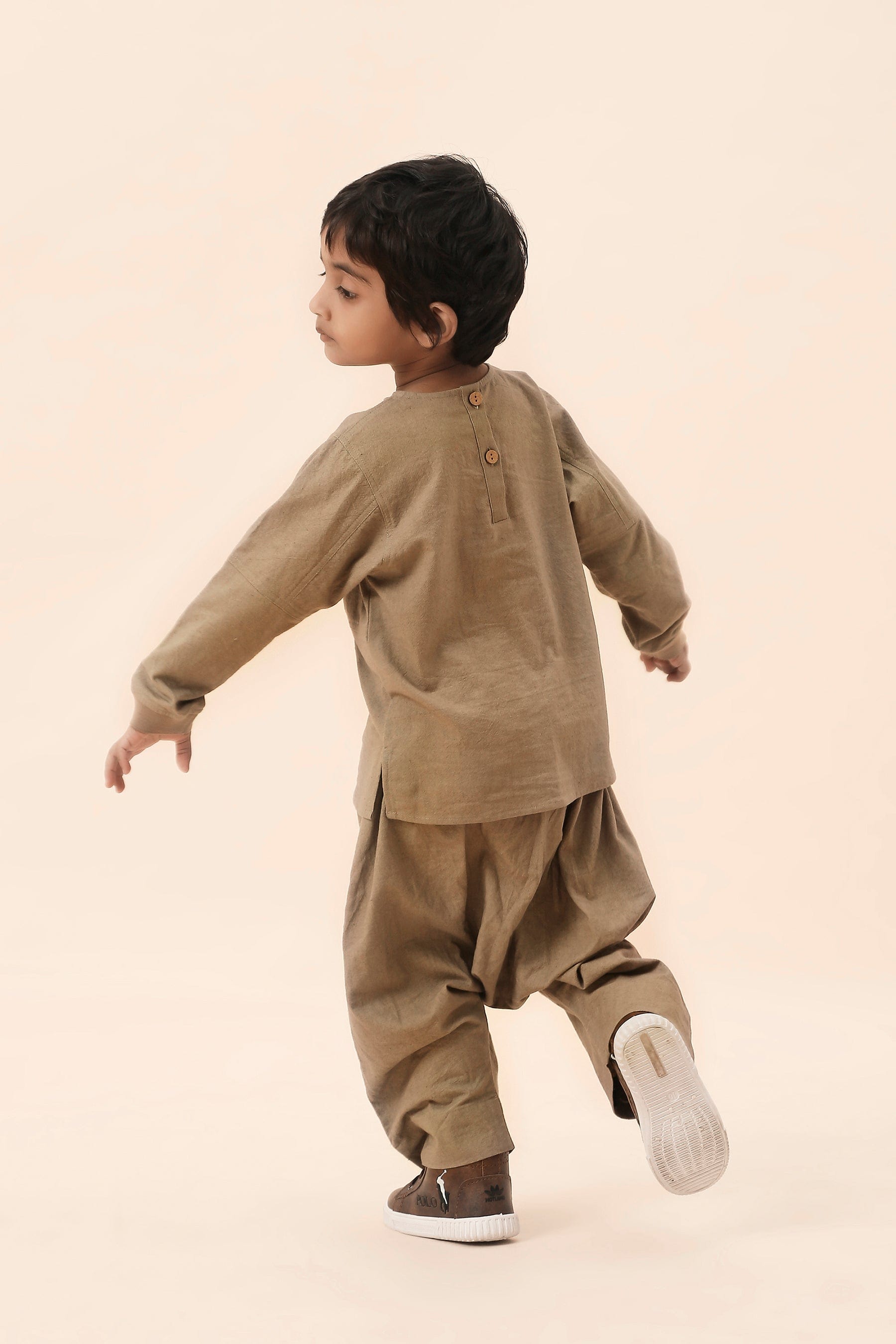 Mati Outfit Sets Mini MATI Boys Raasta T-shirt & DC Beige Co-Ord Set (2 PCS)