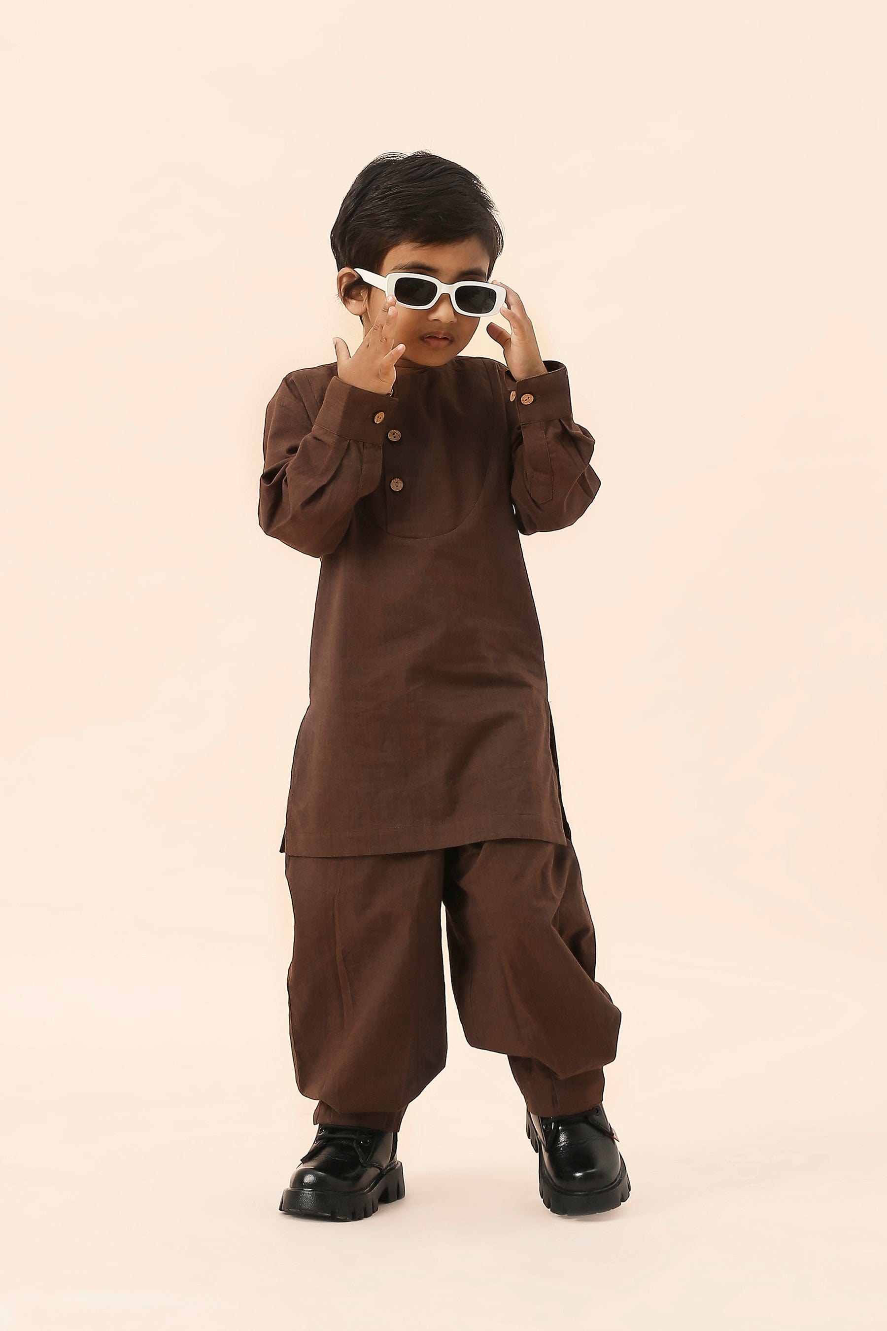Mati Outfit Sets Mini MATI Boys Roots Brown Co-Ord Set (2 PCS)
