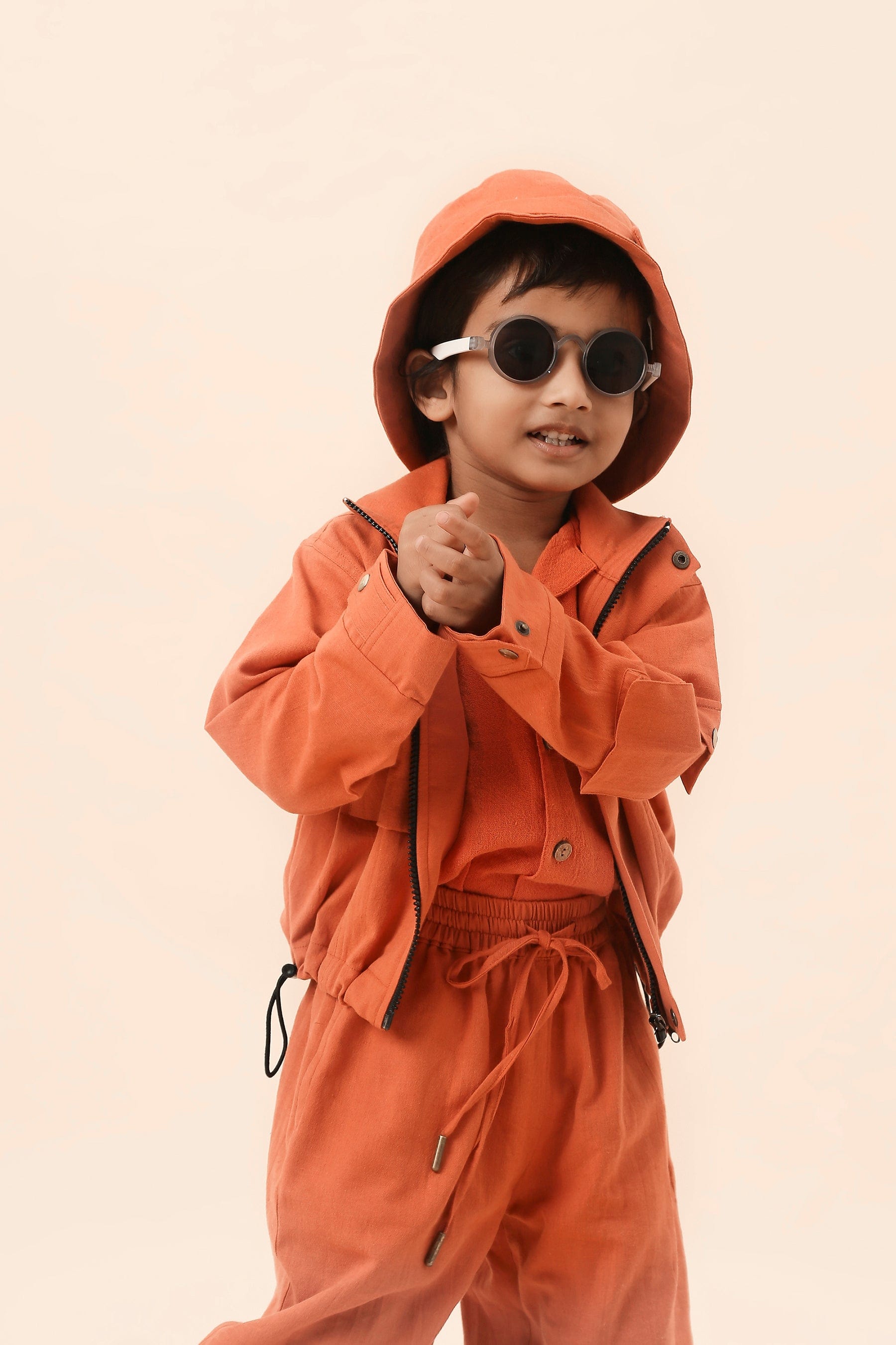 Mati Outfit Sets Mini MATI Boys Rust Safari Crop Set (3 PCS)