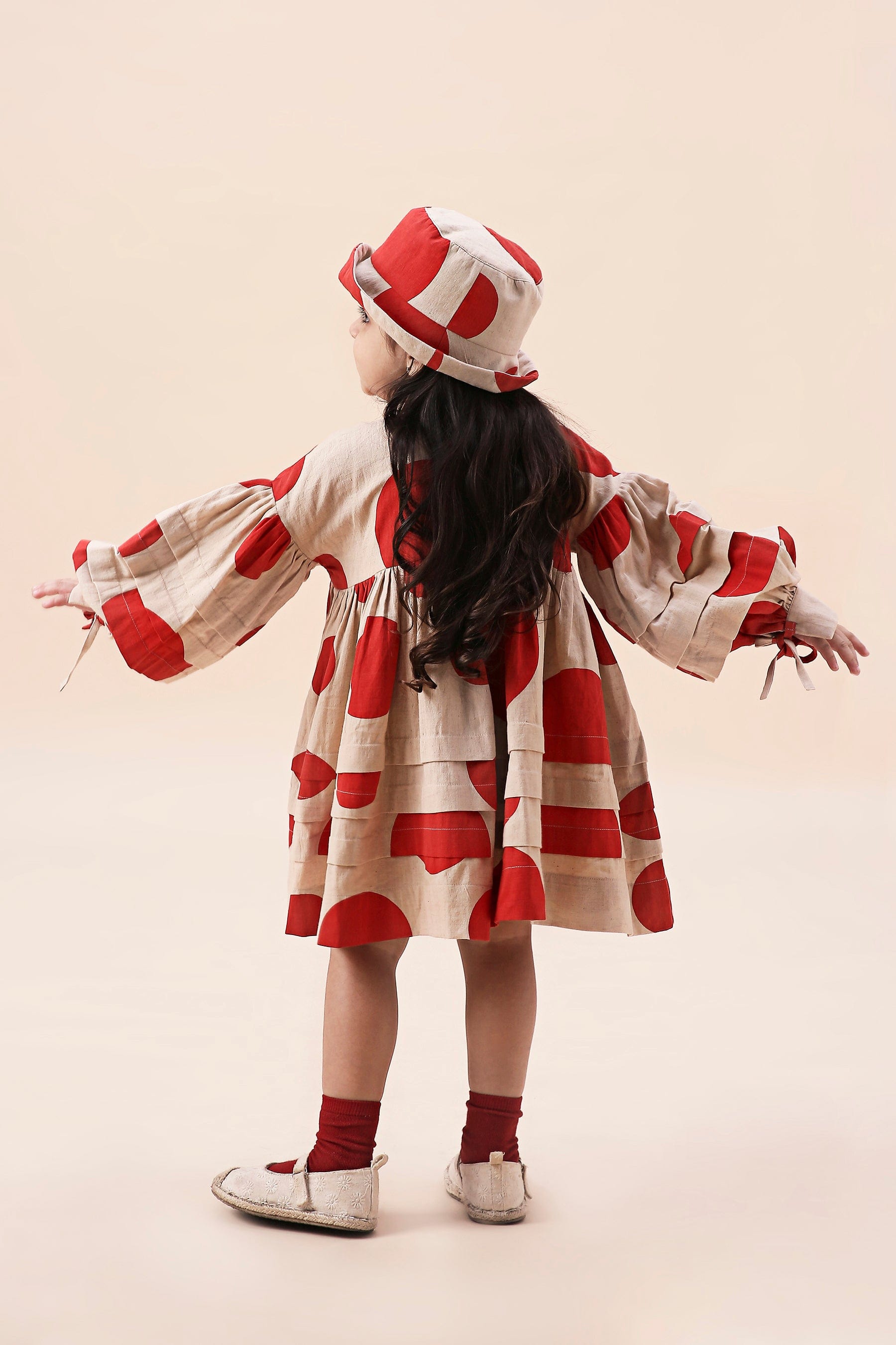 Mati Outfit Sets Mini MATI Girls Red Polka Avira Dress