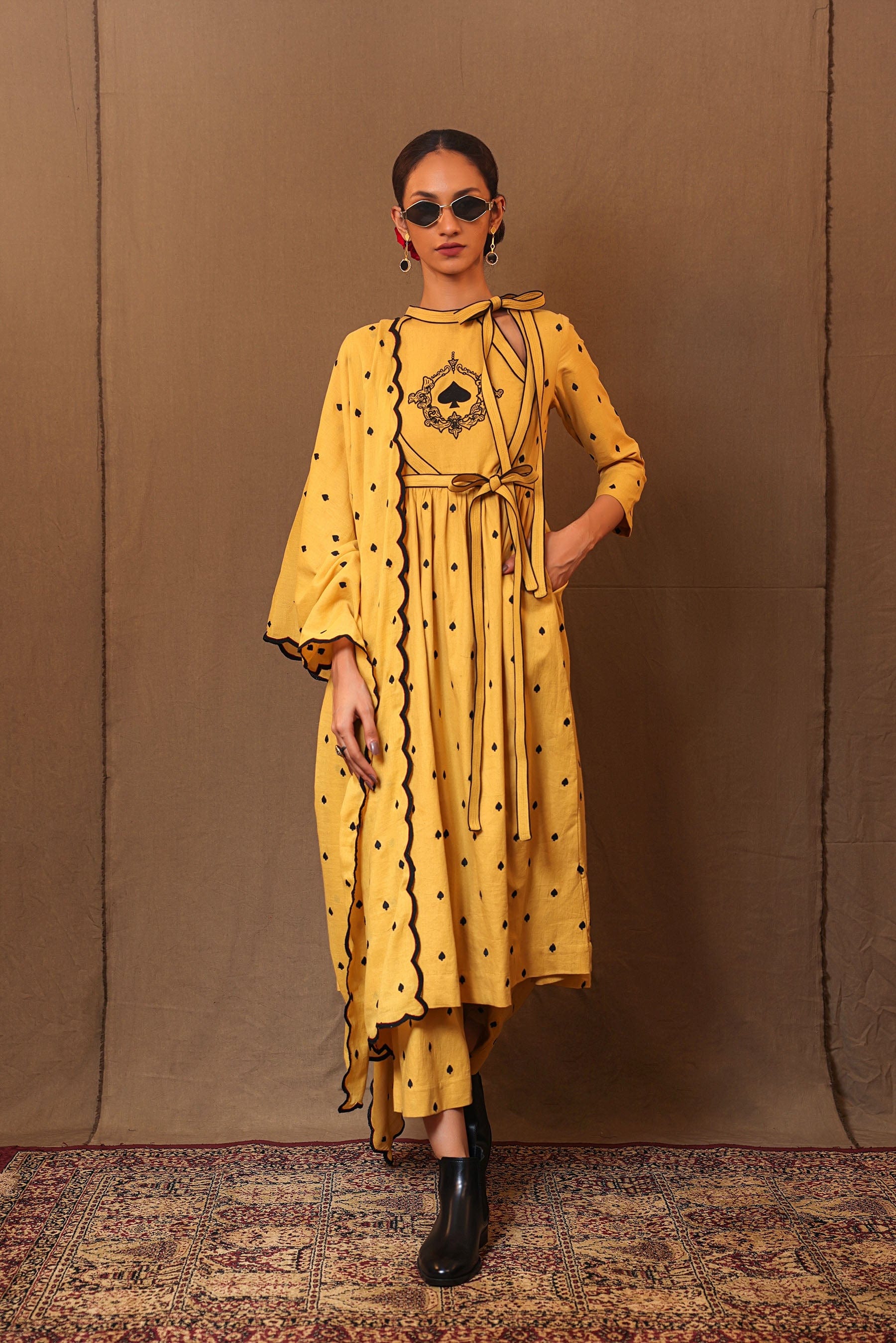 Handcrafted from Handwoven Organic Cotton. Co-ord Sets for Women by Sustainable Fashion Designer Clothing Label MATI