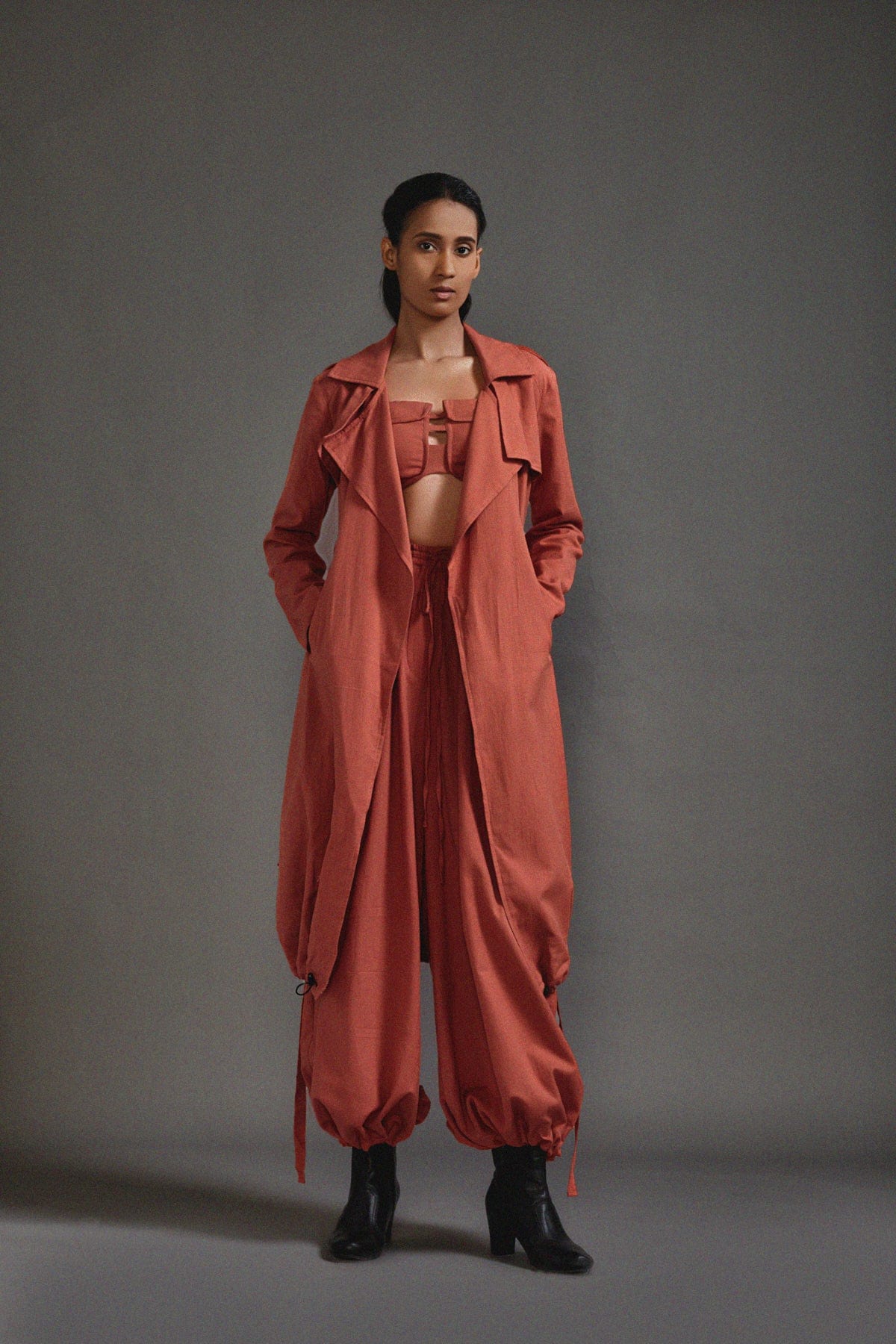 Mati SET XS Rust Safari Cargo Trench Set