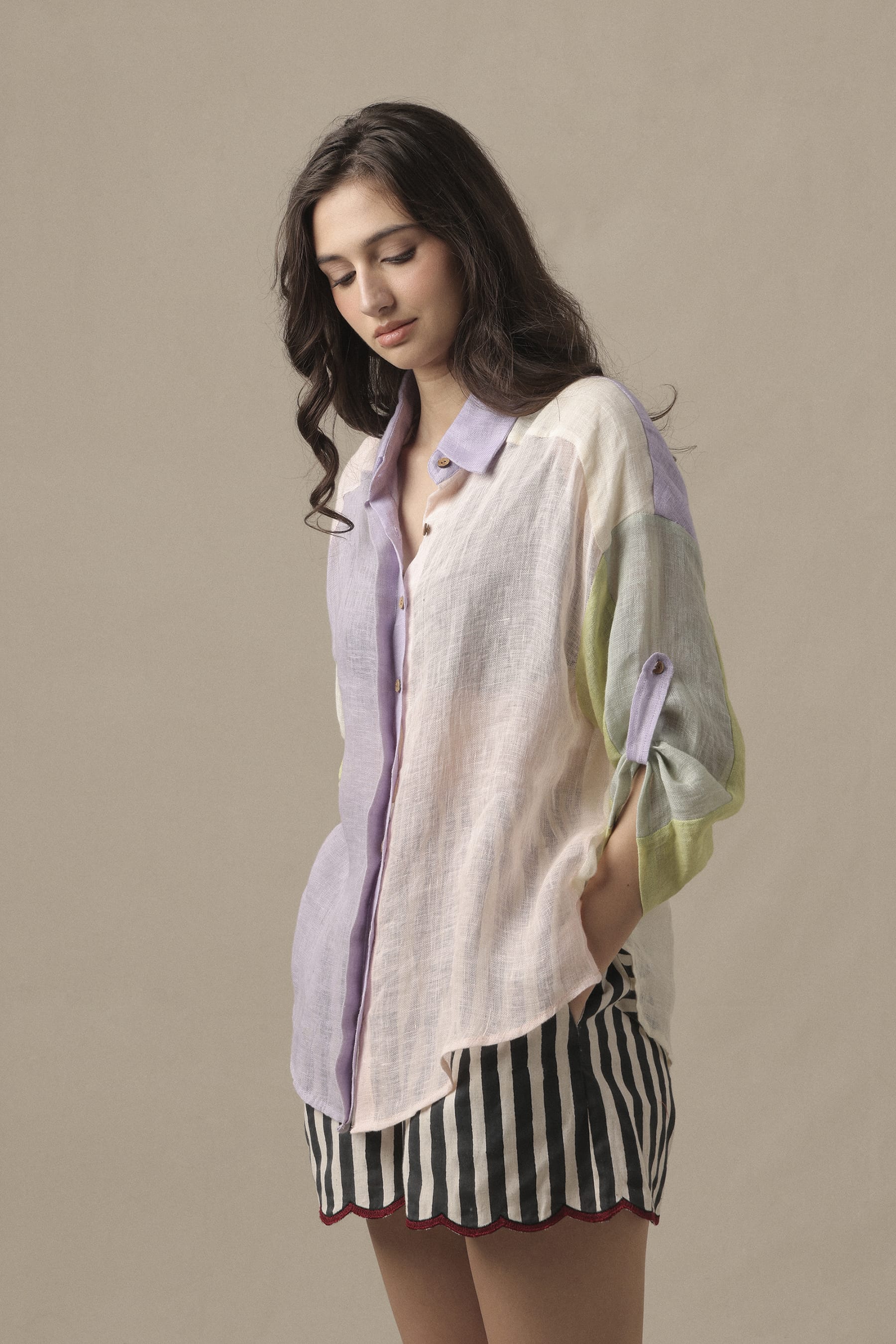 Mati Shirts & Tops Linen Poker Shirt