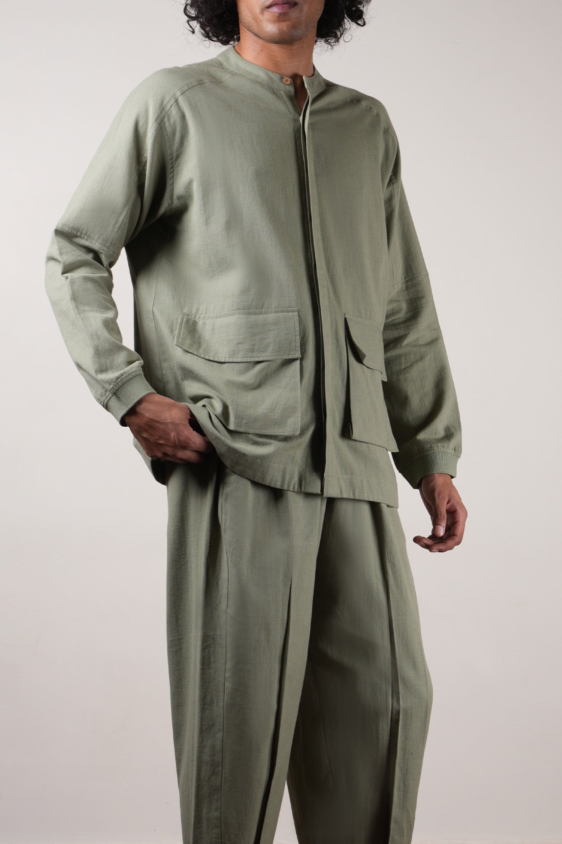 Buy Handwoven Pure Cotton Shirt by MATI-Sustainable & Ethical