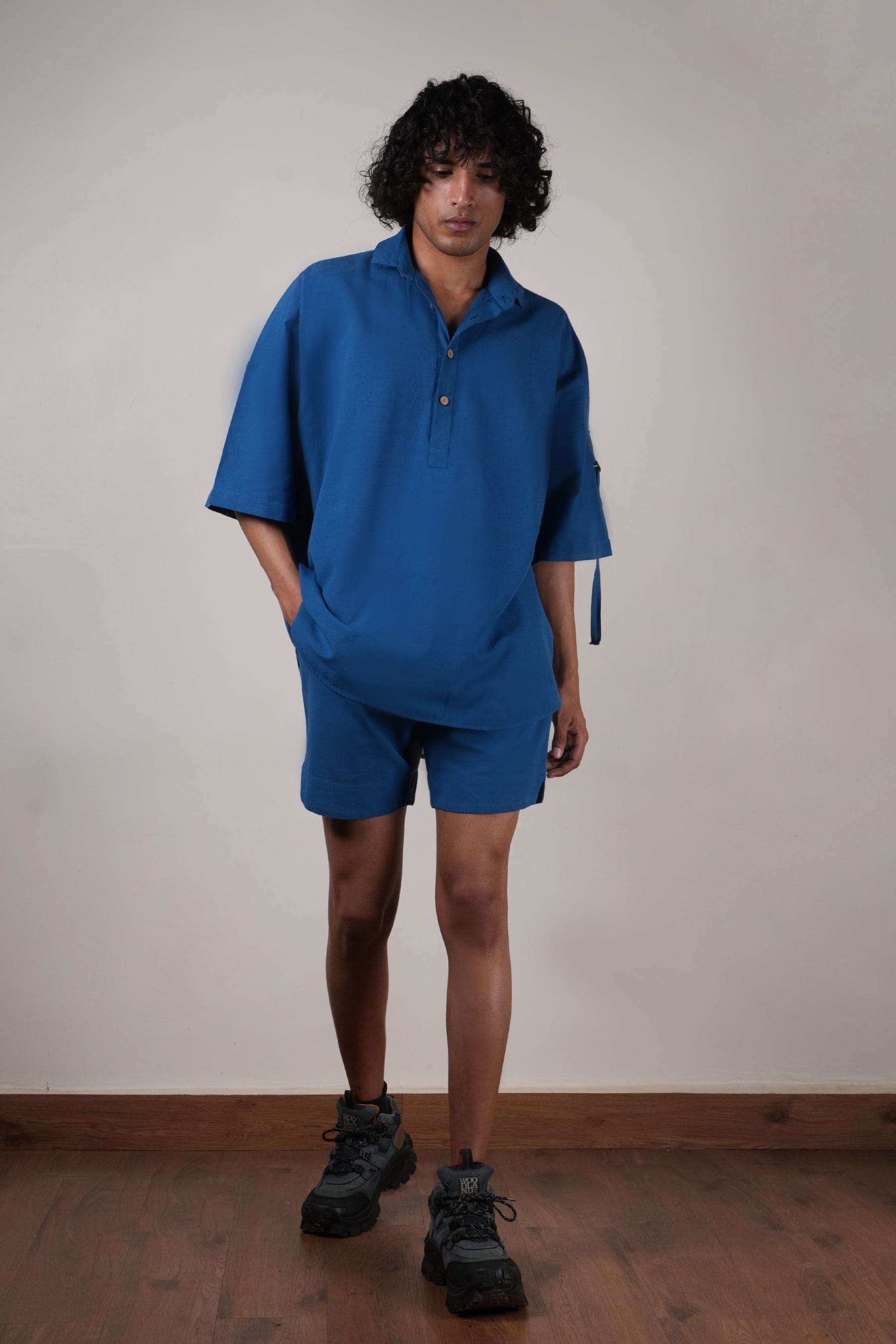 Buy Handwoven Pure Cotton Shorts by MATI-Sustainable & Ethical Luxury Brand