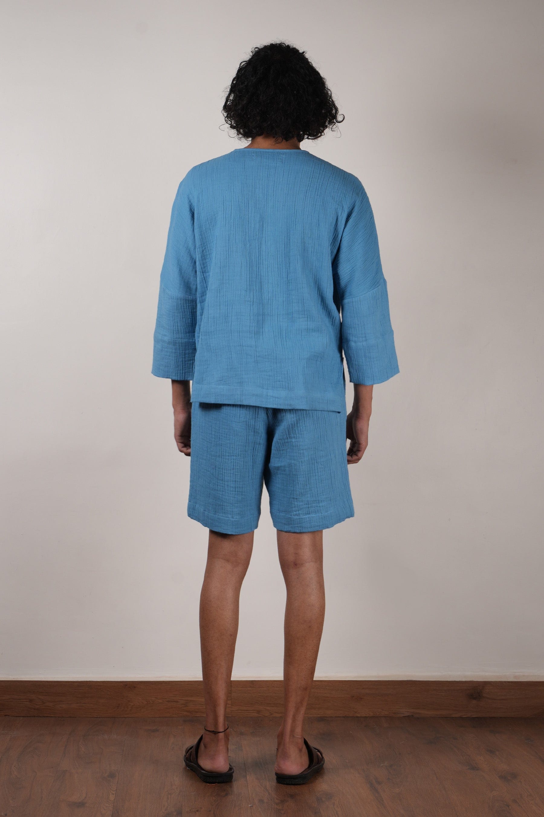 Mati Shorts Men's Crush Cotton Blue Shorts
