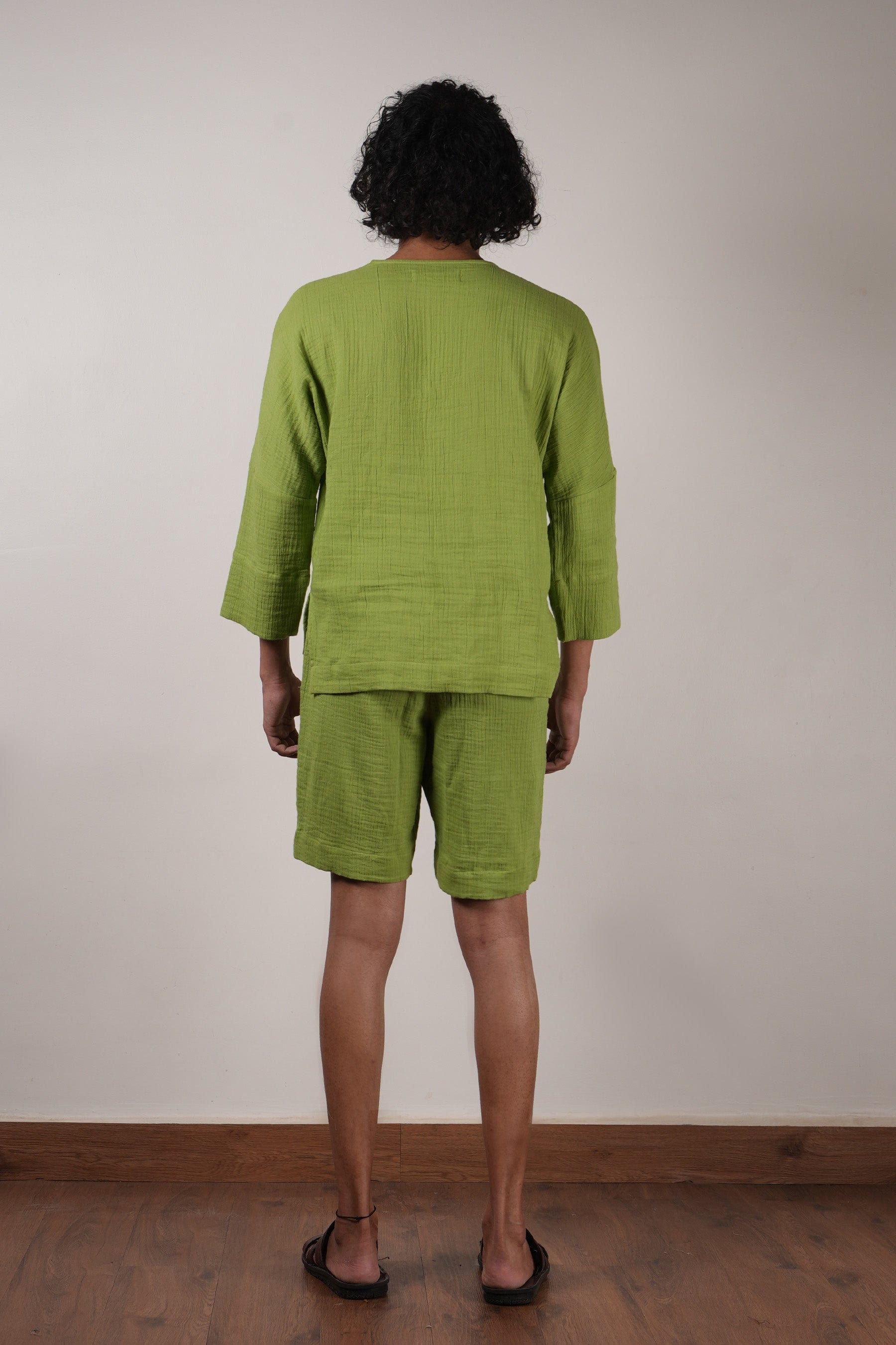 Mati Shorts Men's Crush Cotton Green Shorts