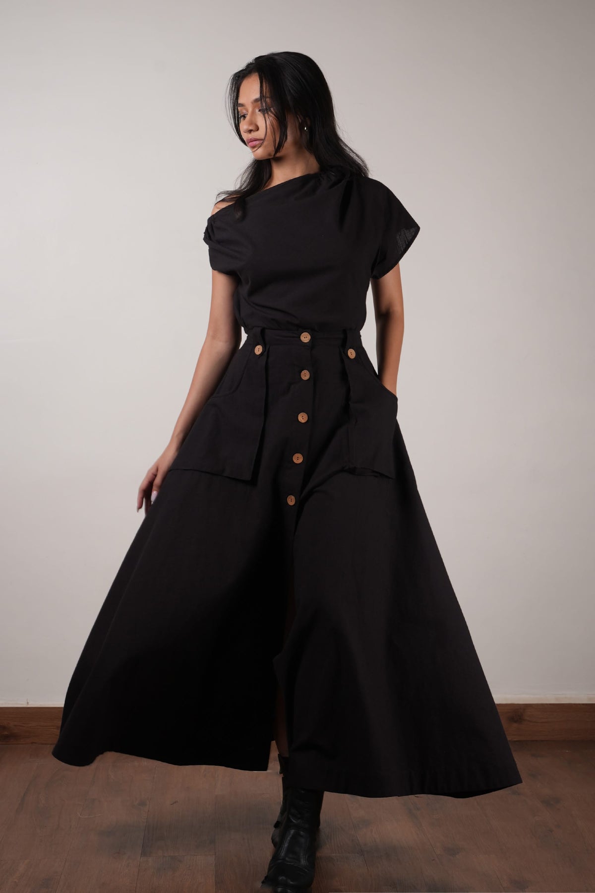 Mati skirts Safari Pocket Skirt-Black