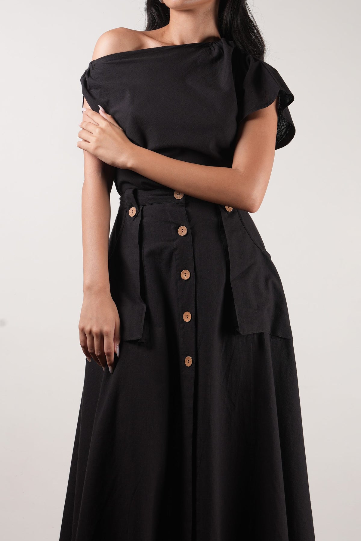 Mati skirts Safari Pocket Skirt-Black