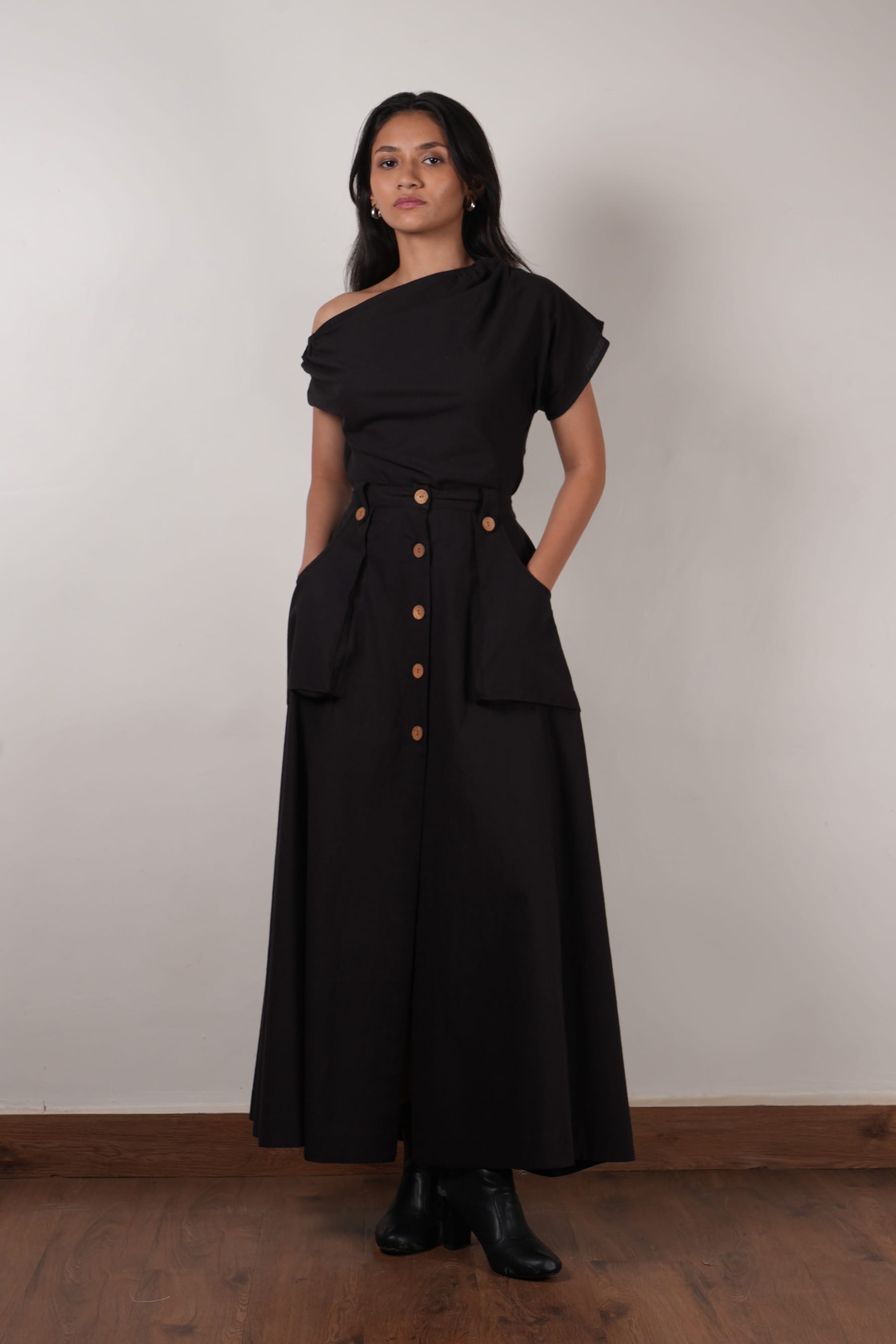 Mati skirts XS Safari Pocket Skirt-Black