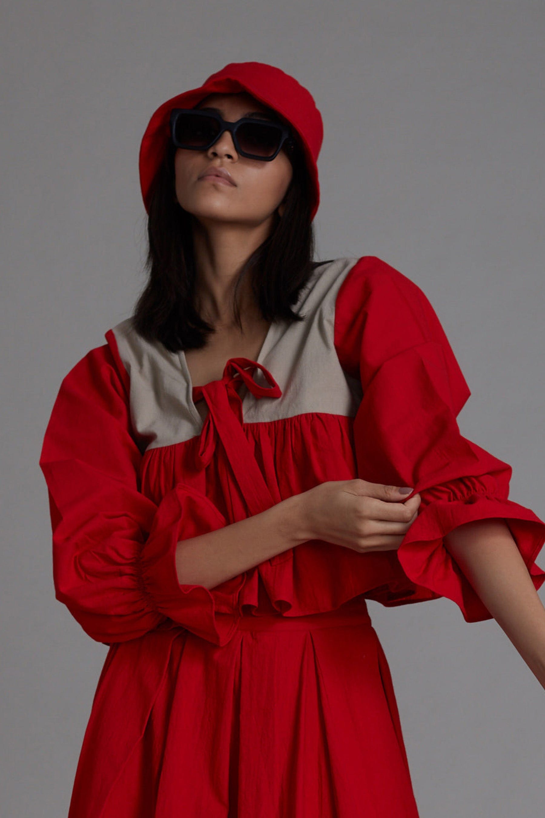 Mati Accessories Red Bucket Hat