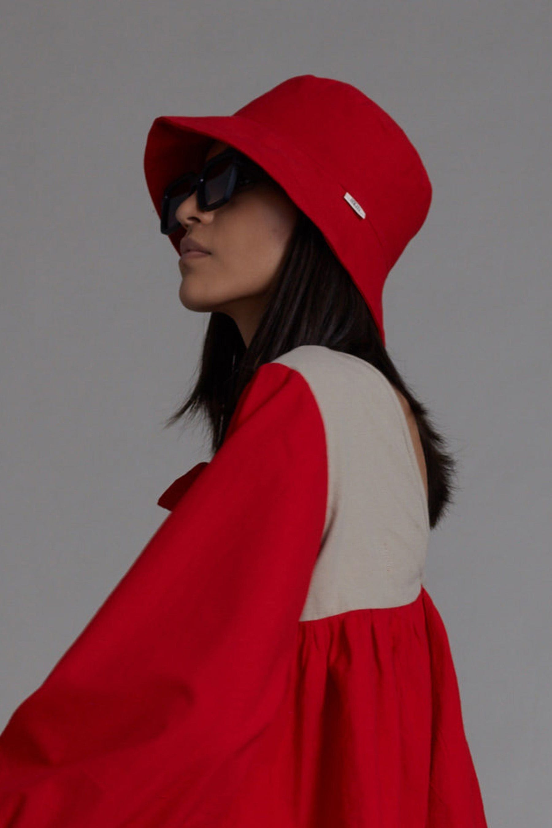 Mati Accessories Red Bucket Hat