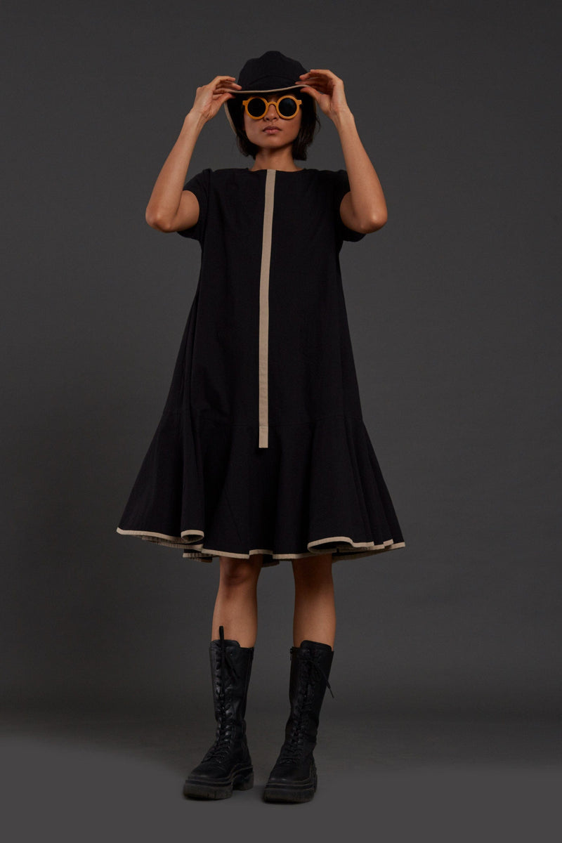 Black A-line Dress – Mati