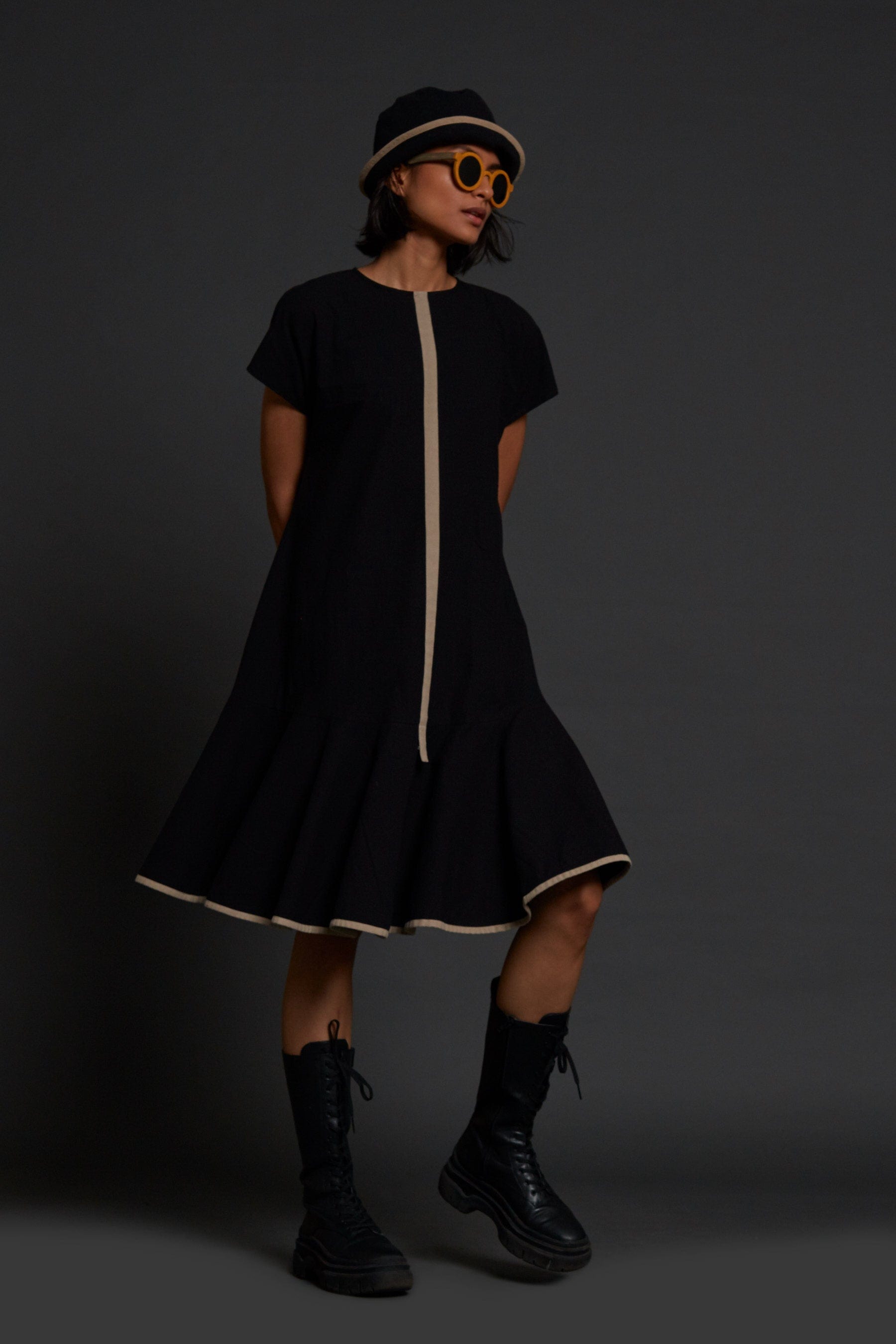Buy Handwoven Pure Cotton Dress by MATI-Sustainable & Ethical Luxury Brand XXL Buy Handwoven Pure Cotton Dress by MATI-Sustainable & Ethical Luxury Brand XXL