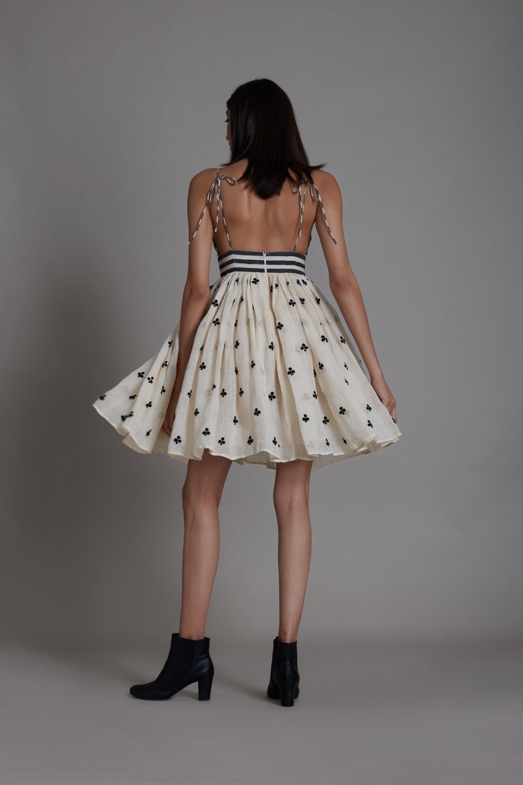 Handcrafted from Pure Linen, Embroidered Dress for Women by Sustainable Fashion Clothing Label MATI