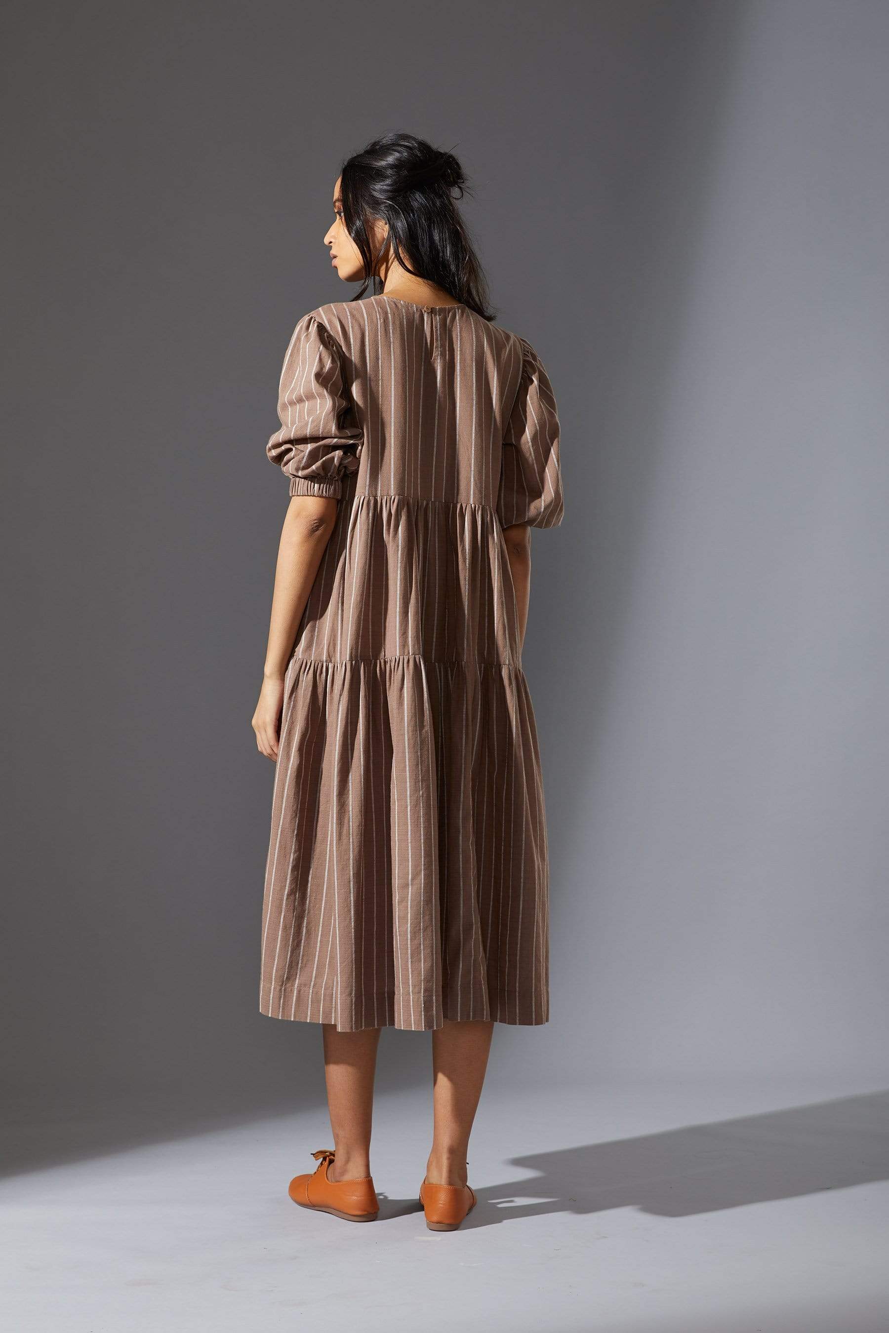 Handcrafted from Handwoven Organic Cotton. Dresses for Women by Sustainable Fashion Designer Clothing Label MATI
