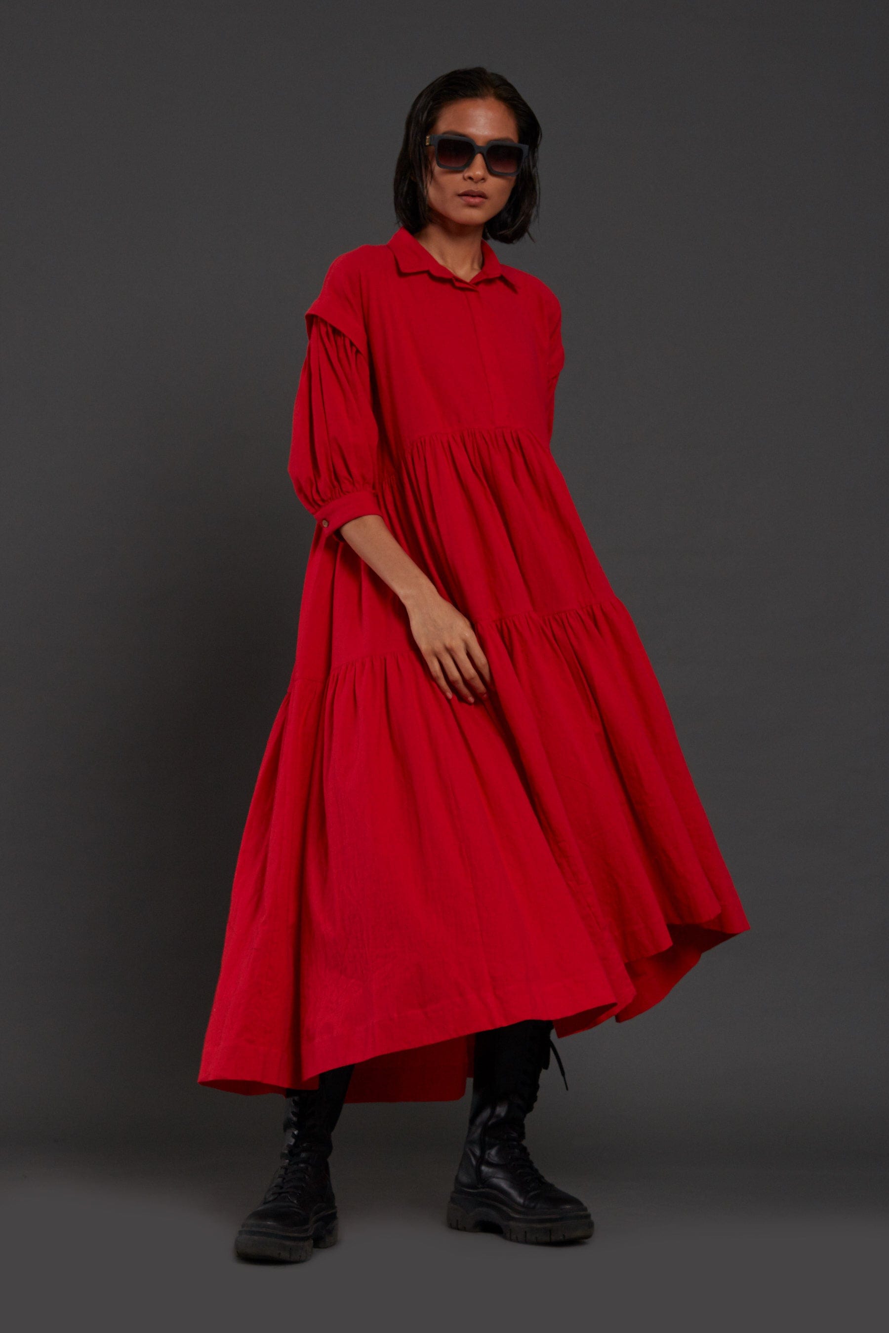 Handcrafted from Handwoven Organic Cotton. Dresses for Women by Sustainable Fashion Designer Clothing Label MATI