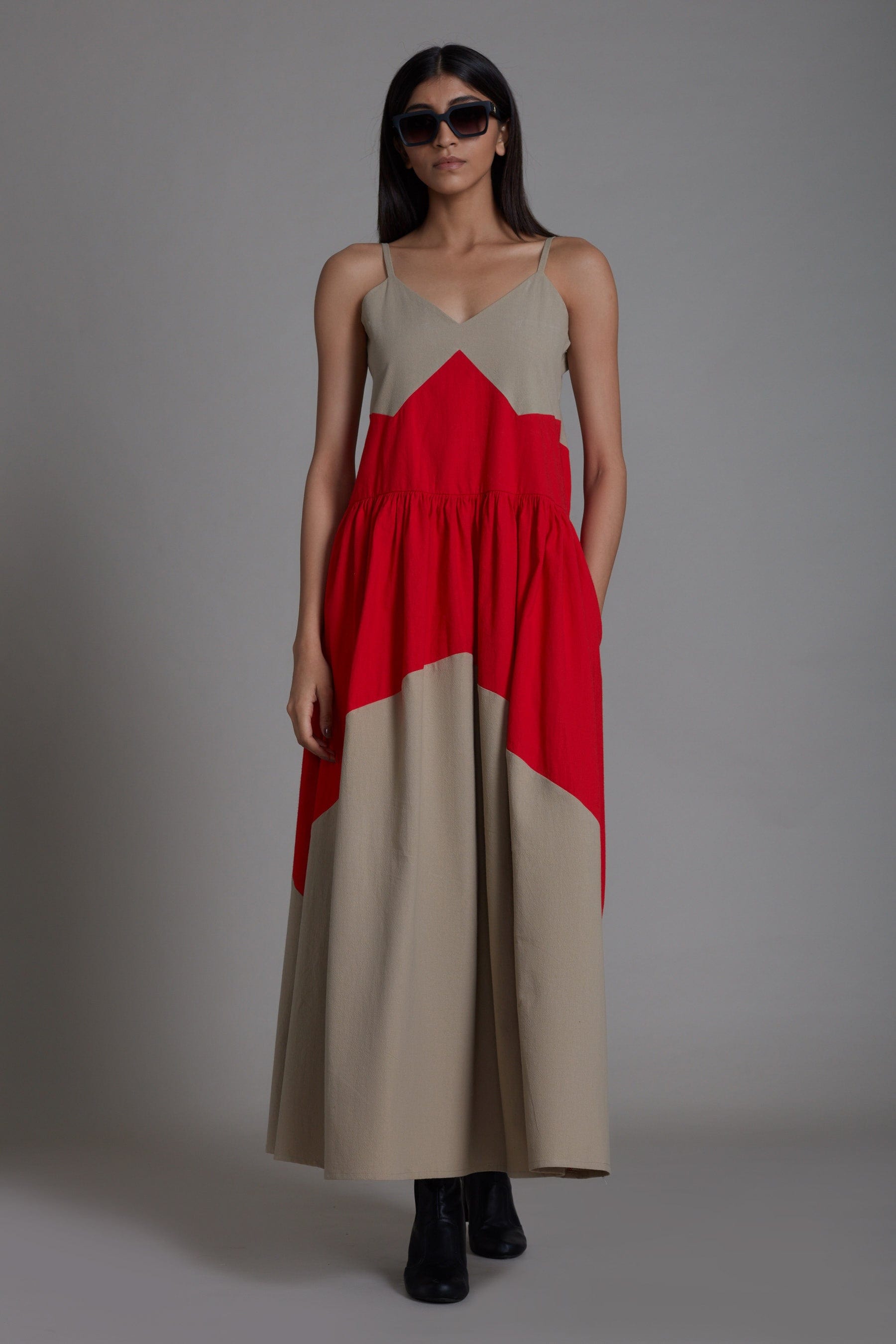 Buy Handwoven Pure Cotton Dress by MATI-Sustainable & Ethical Luxury Brand 4XL