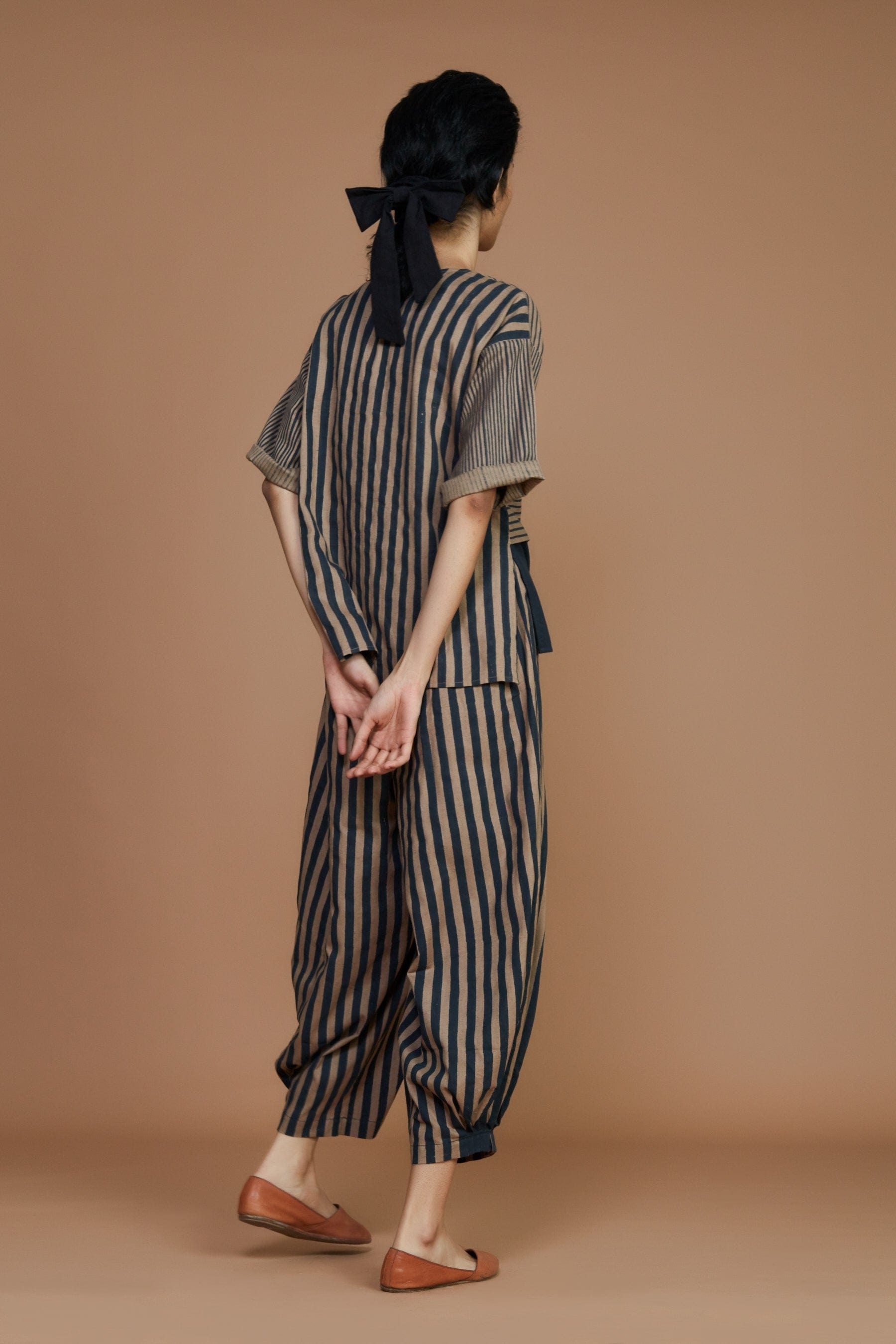 Mati Pants Brown with Charcoal Striped NHERA PANT